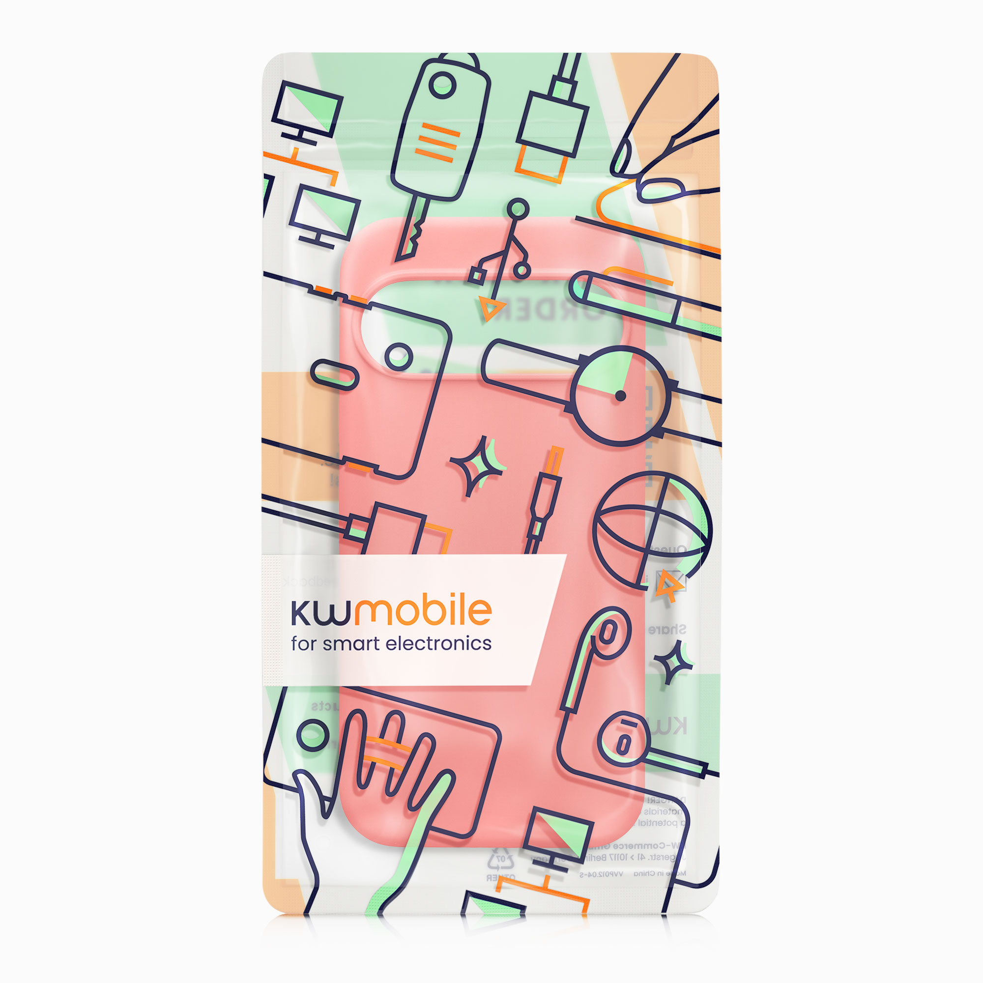 Silikonový kryt kwmobile pro Google Pixel 10 / Pixel 10 Pro - neonově korálová
