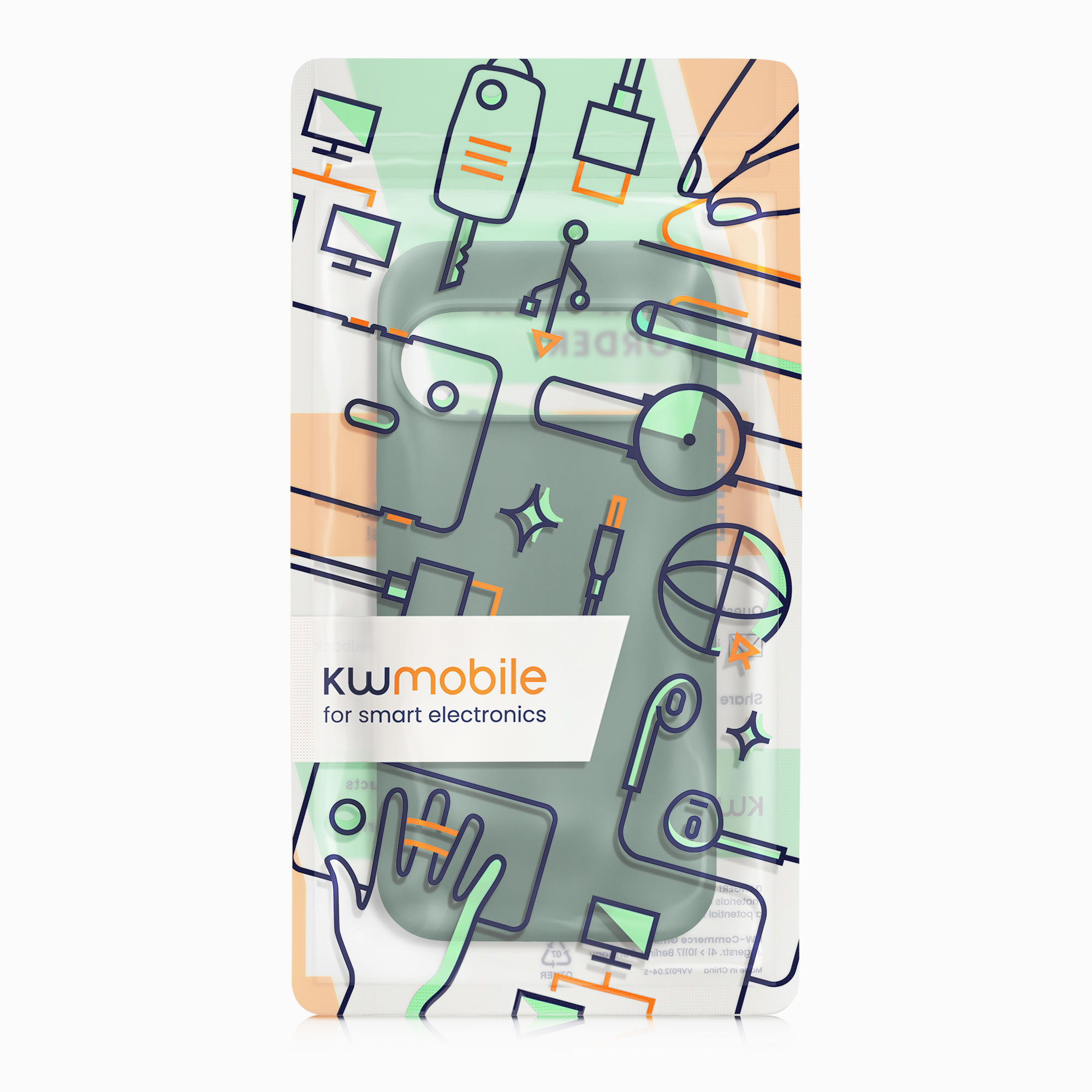 Silikonový kryt kwmobile pro Google Pixel 10 / Pixel 10 Pro - lesní zelená