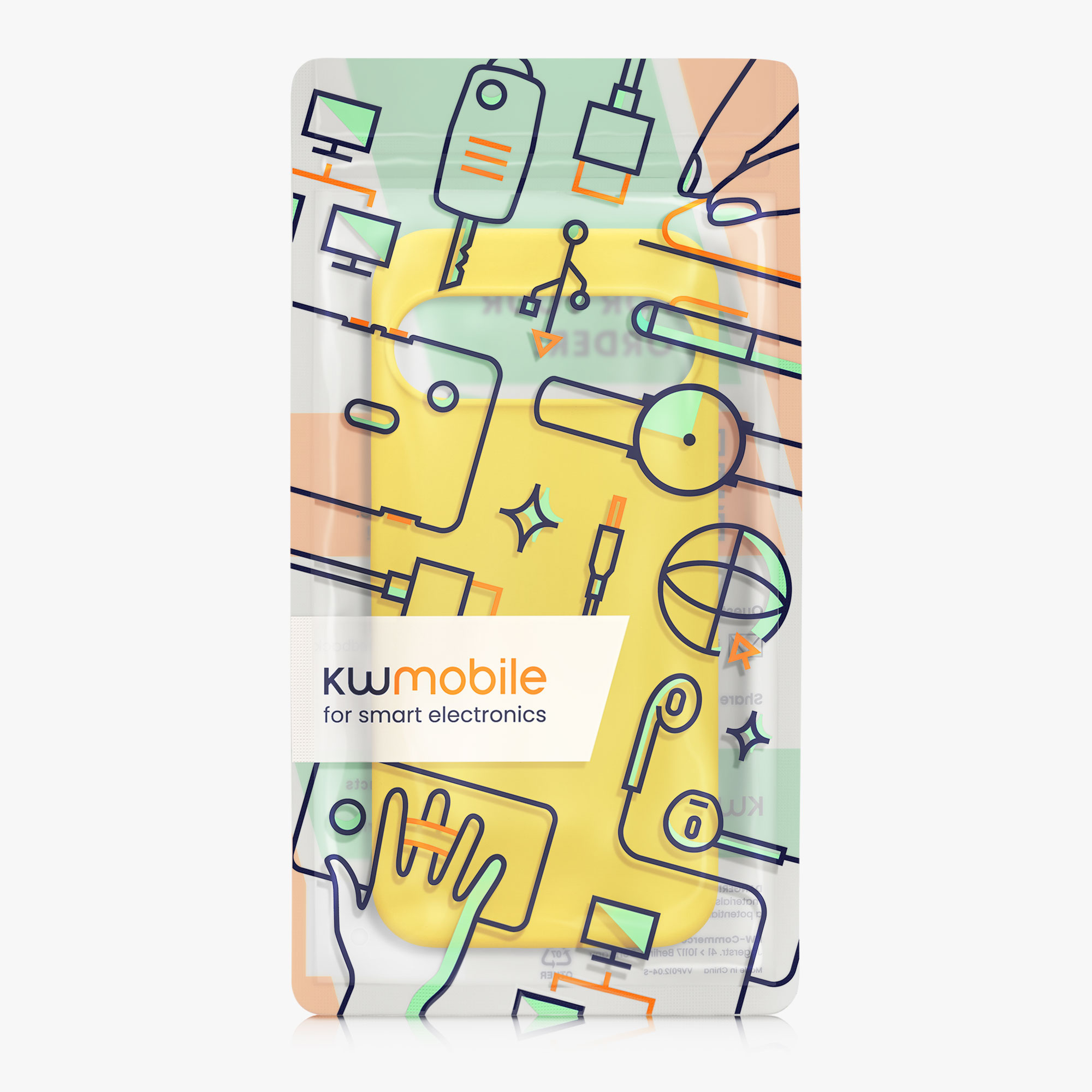 Silikonový kryt kwmobile pro Google Pixel 10 Pro XL - zářivě žlutá