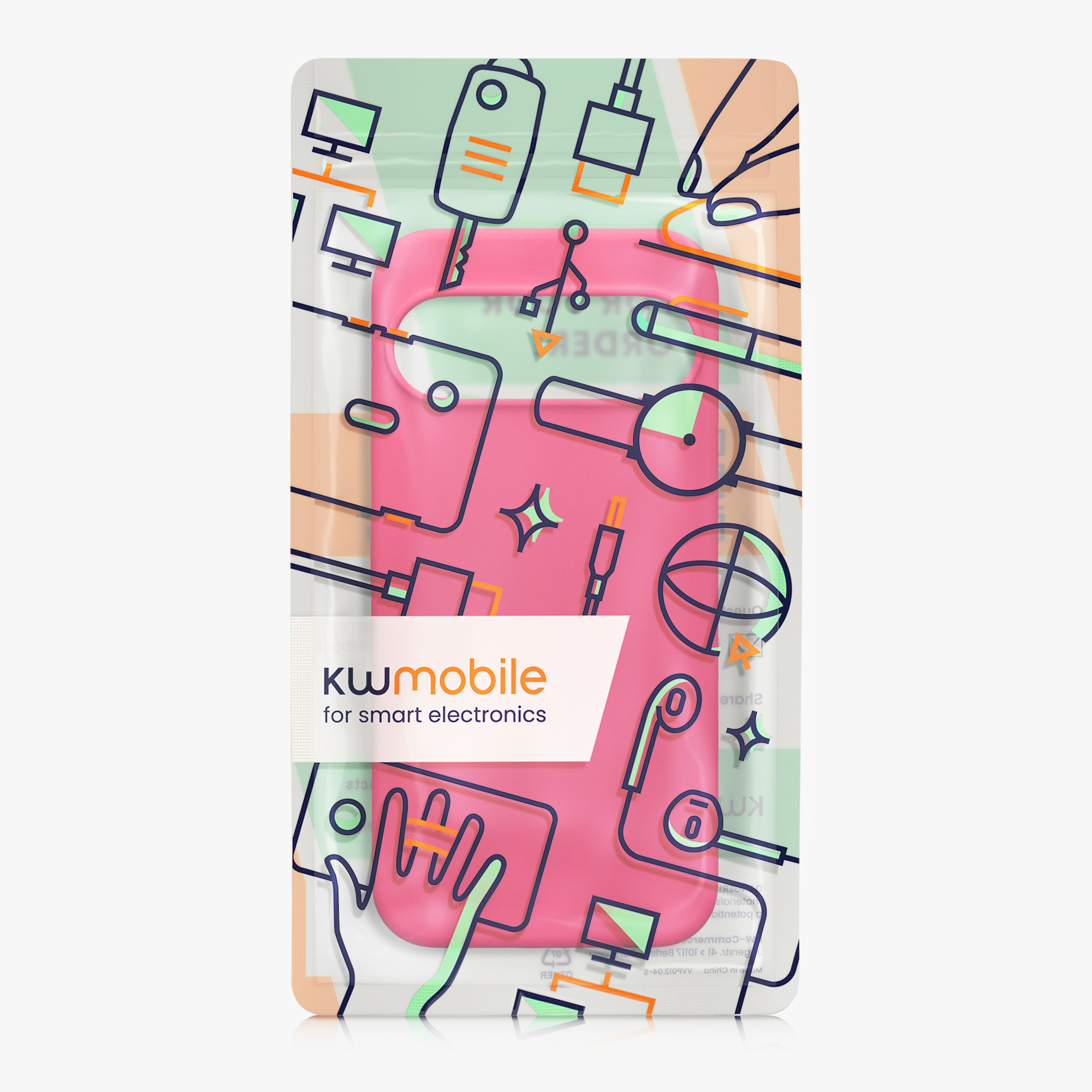 Silikonový kryt kwmobile pro Google Pixel 10 Pro XL - neonově růžová