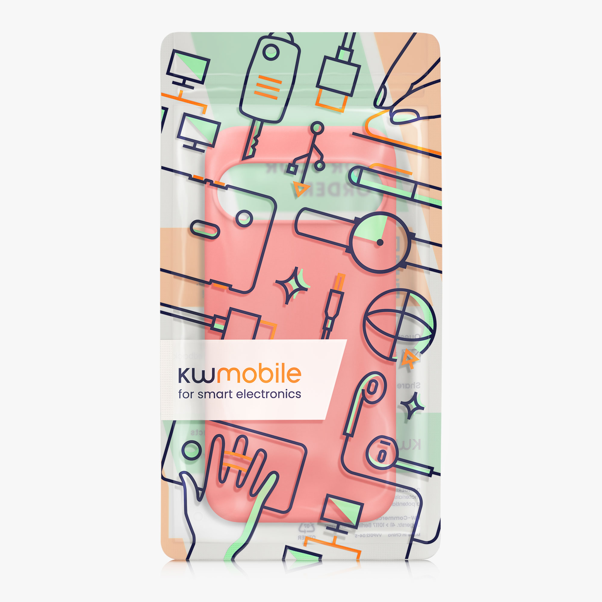 Silikonový kryt kwmobile pro Google Pixel 10 Pro XL - neonově korálová