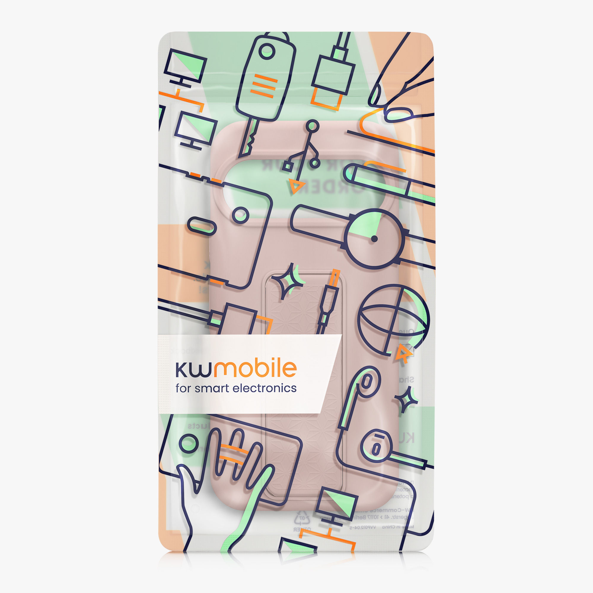 Silikonový kryt kwmobile pro Google Pixel 10 / Pixel 10 Pro - pudrově růžová