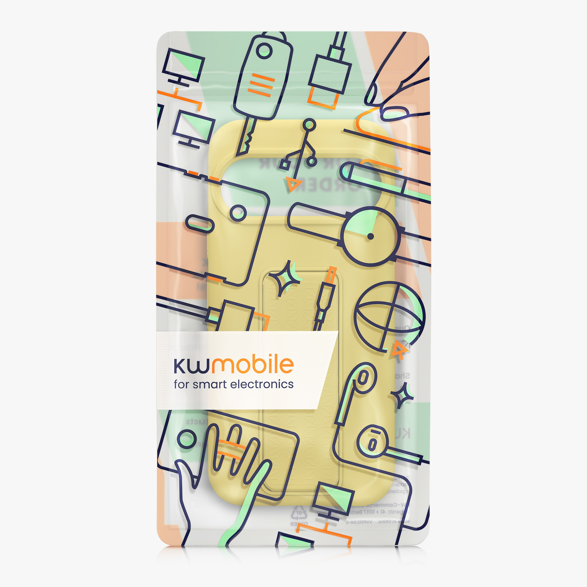 Kryt na mobil Google Pixel 10 / Pixel 10 Pro kwmobile - zářivě žlutá