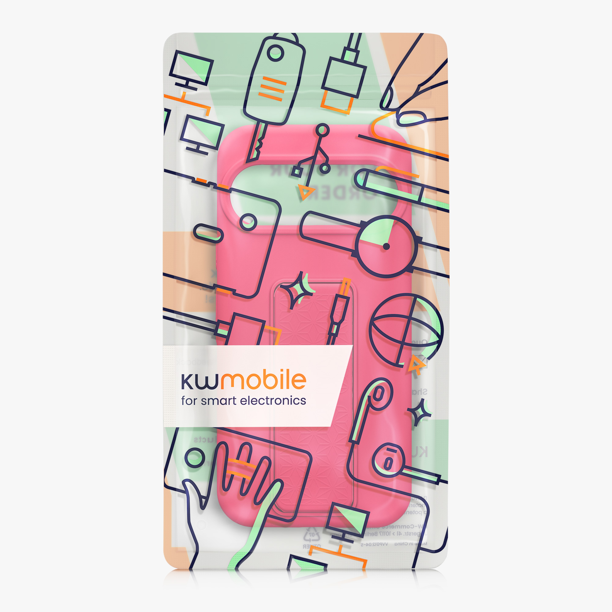 Silikonový kryt kwmobile pro Google Pixel 10 / Pixel 10 Pro - neonově růžová