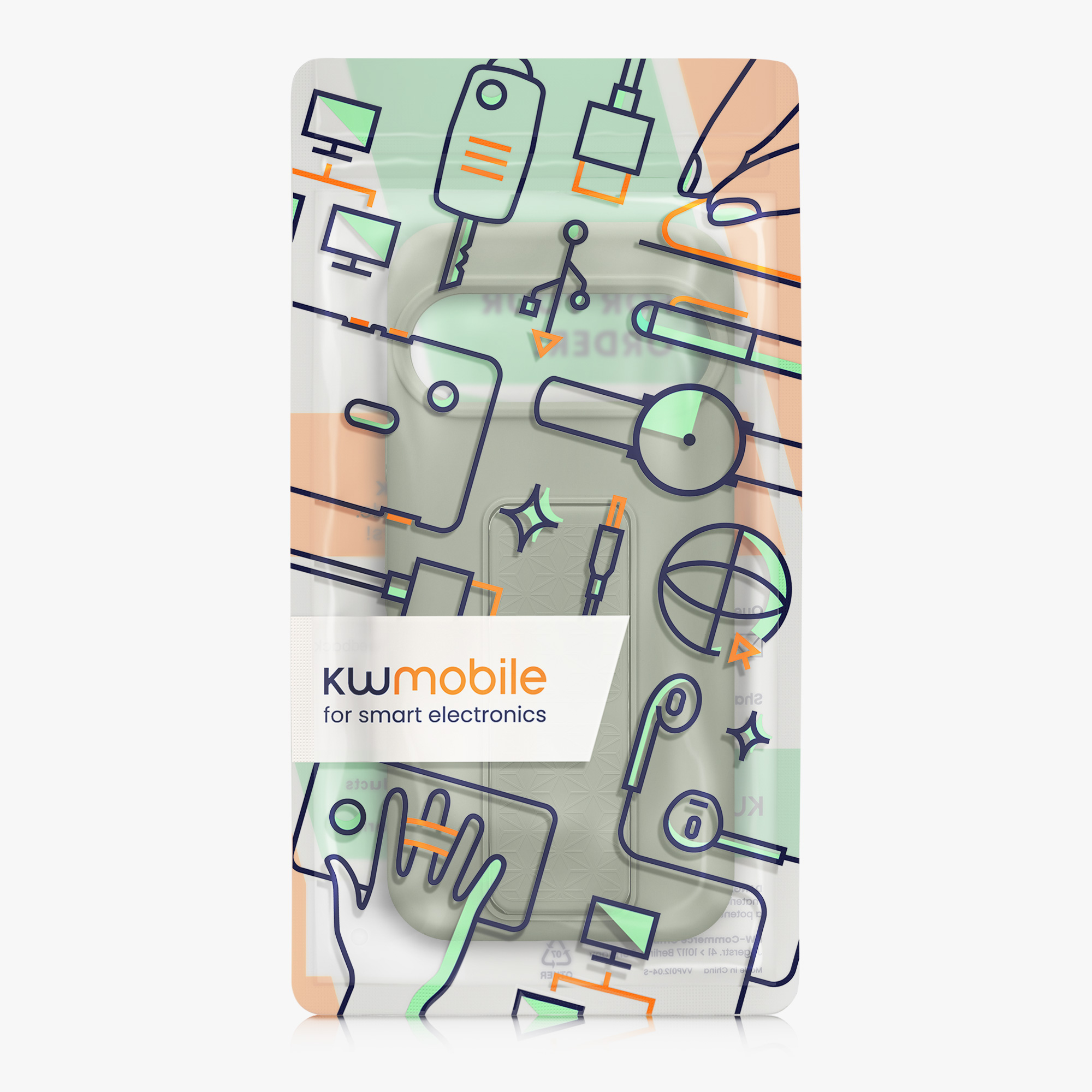 Kryt na mobil Google Pixel 10 / Pixel 10 Pro kwmobile - šedozelená
