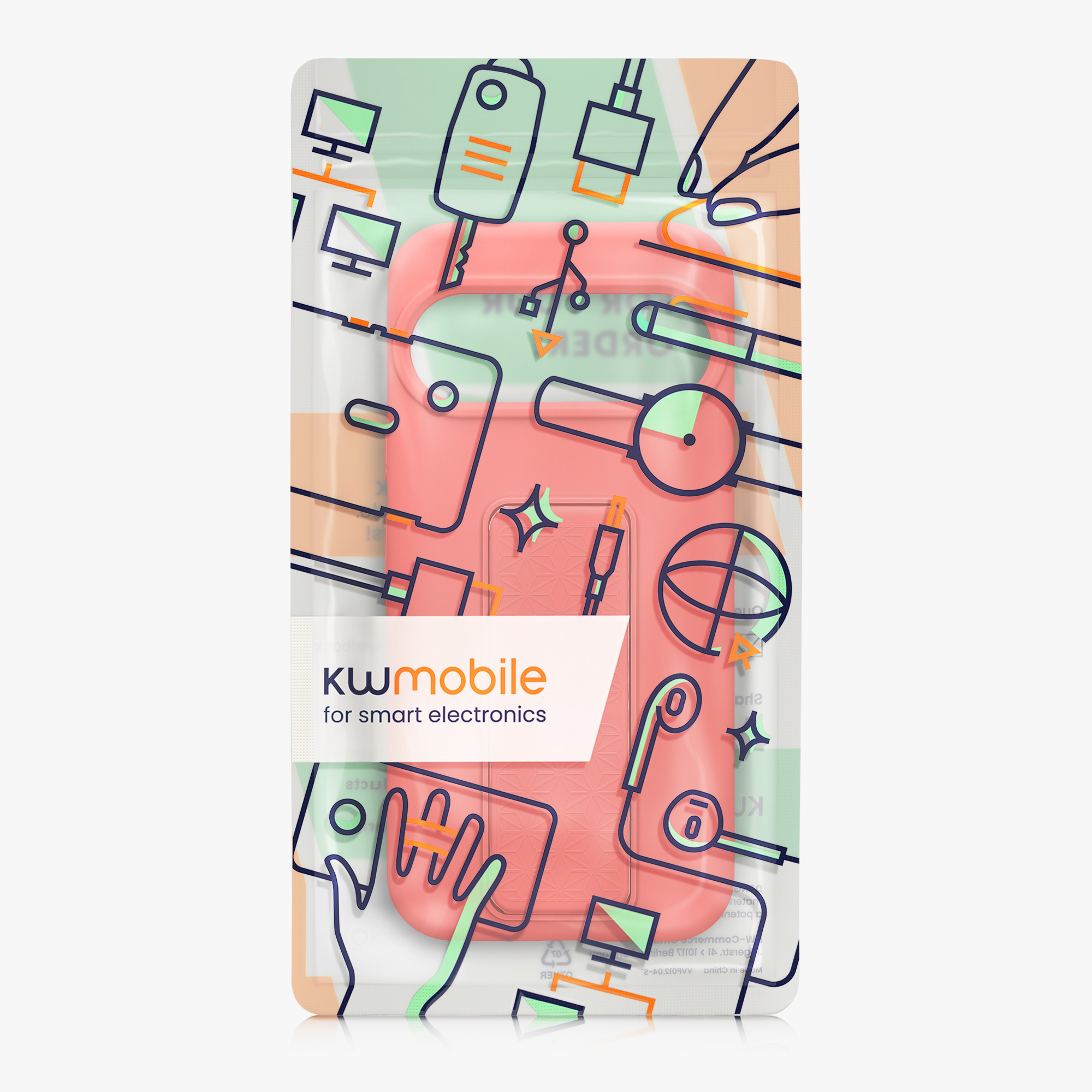 Silikonový kryt kwmobile pro Google Pixel 10 / Pixel 10 Pro - korálová