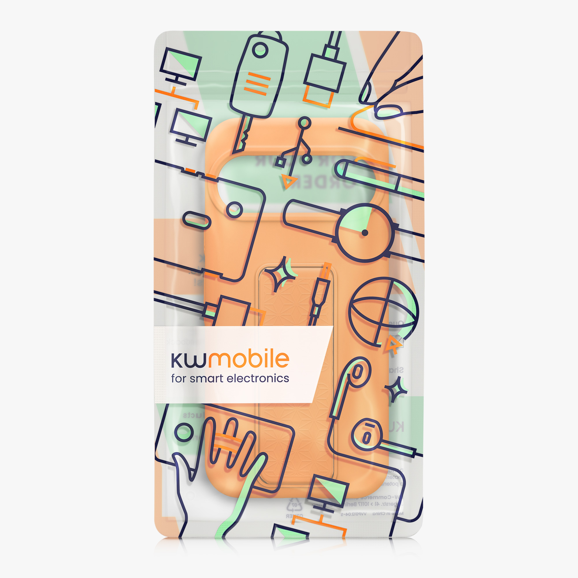 Silikonový kryt kwmobile pro Google Pixel 10 / Pixel 10 Pro - ovocně oranžová