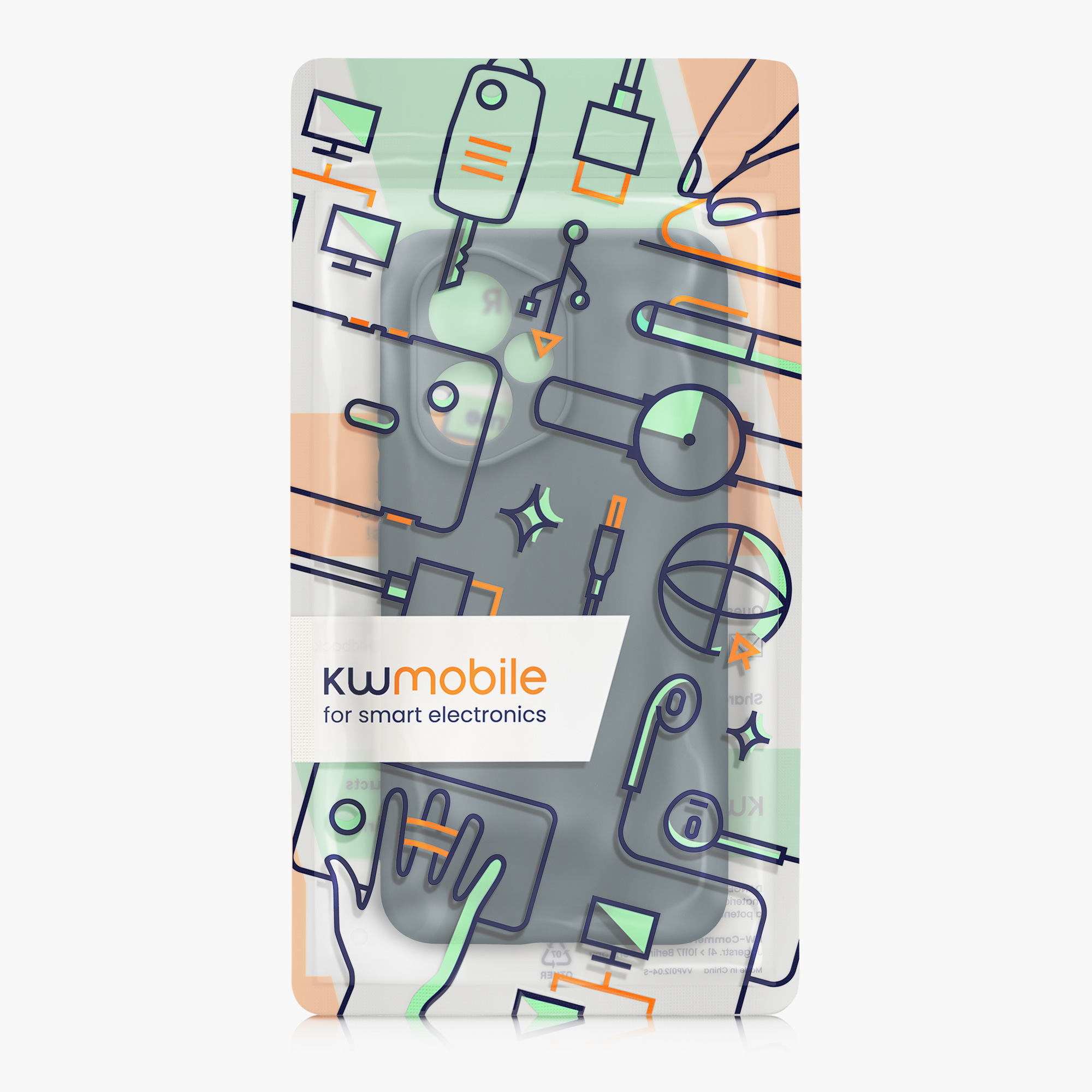 Kryt na mobil HONOR 400 kwmobile TPU tmavě šedá