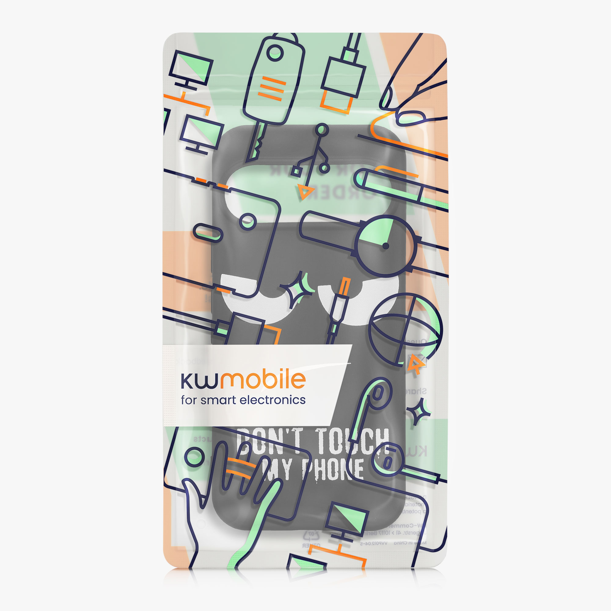 Silikonový kryt kwmobile pro Google Pixel 10 Pro - bílá / černá