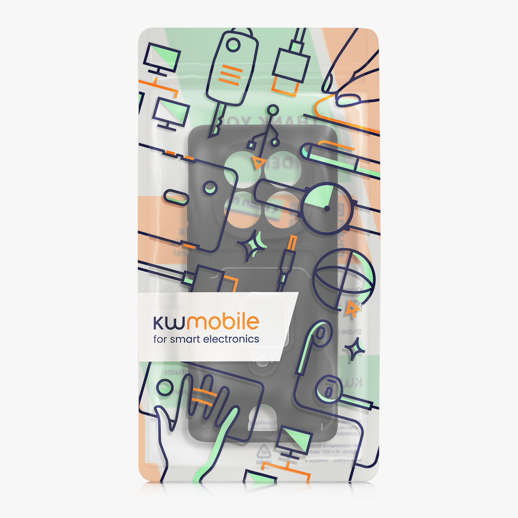 Kryt Xiaomi Redmi Note 14 Pro 4G stojan karta prst kovový kwmobile