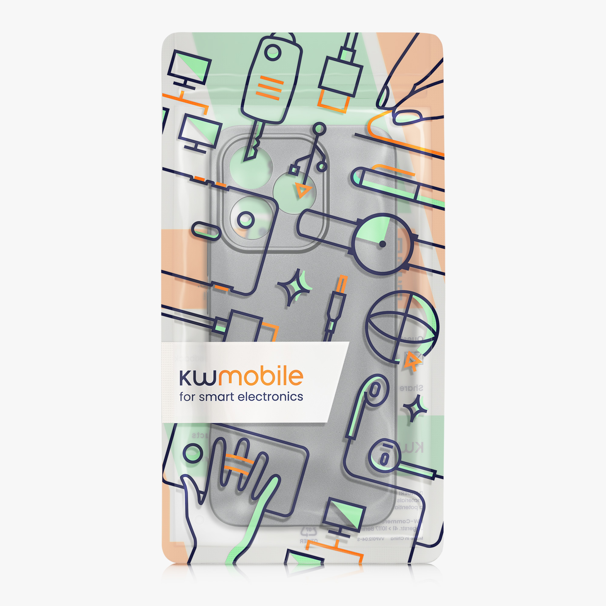 Kryt na mobil HONOR 400 Lite kwmobile TPU metalický metalická šedá