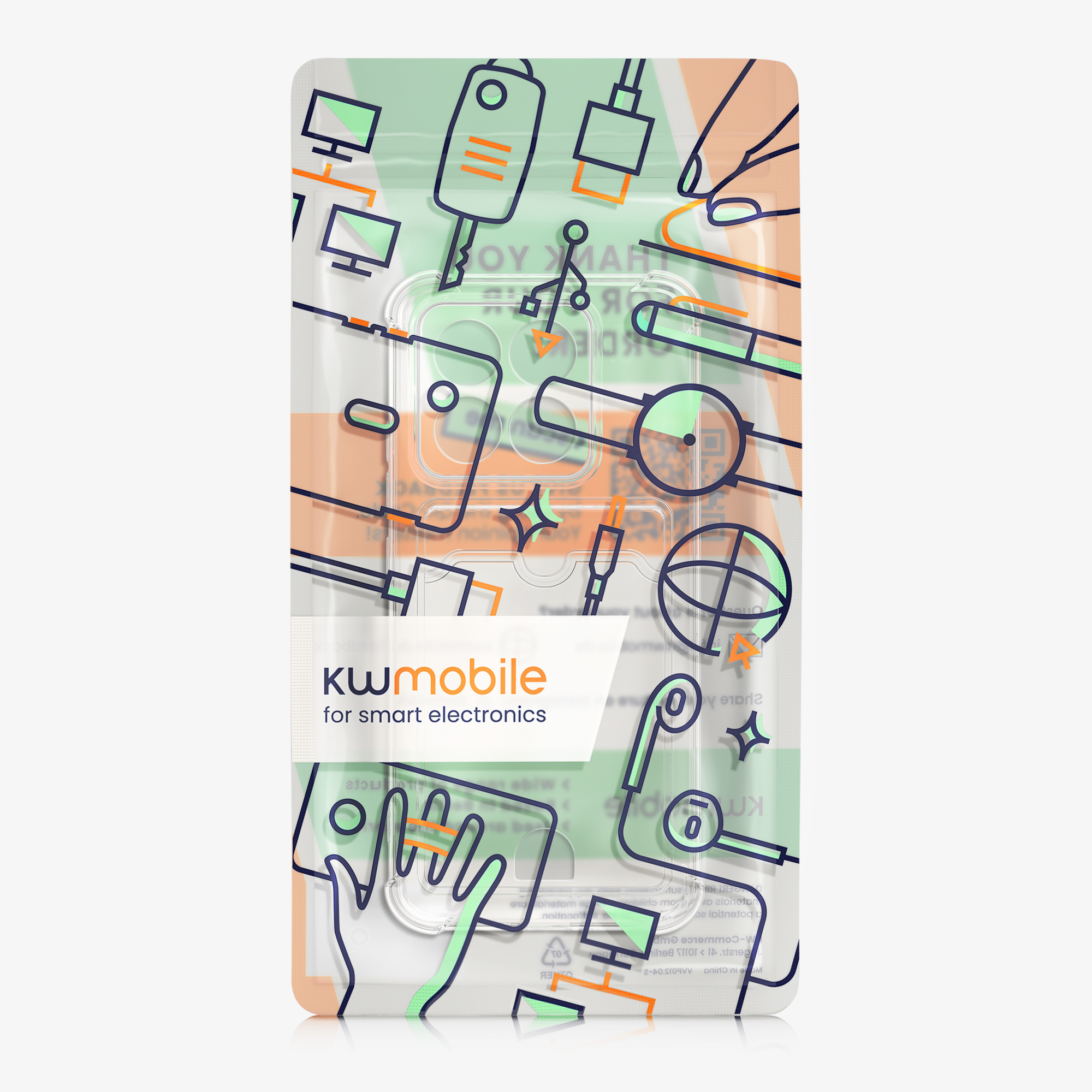 Kryt na mobil Xiaomi 14T kwmobile Card Slot transparentní