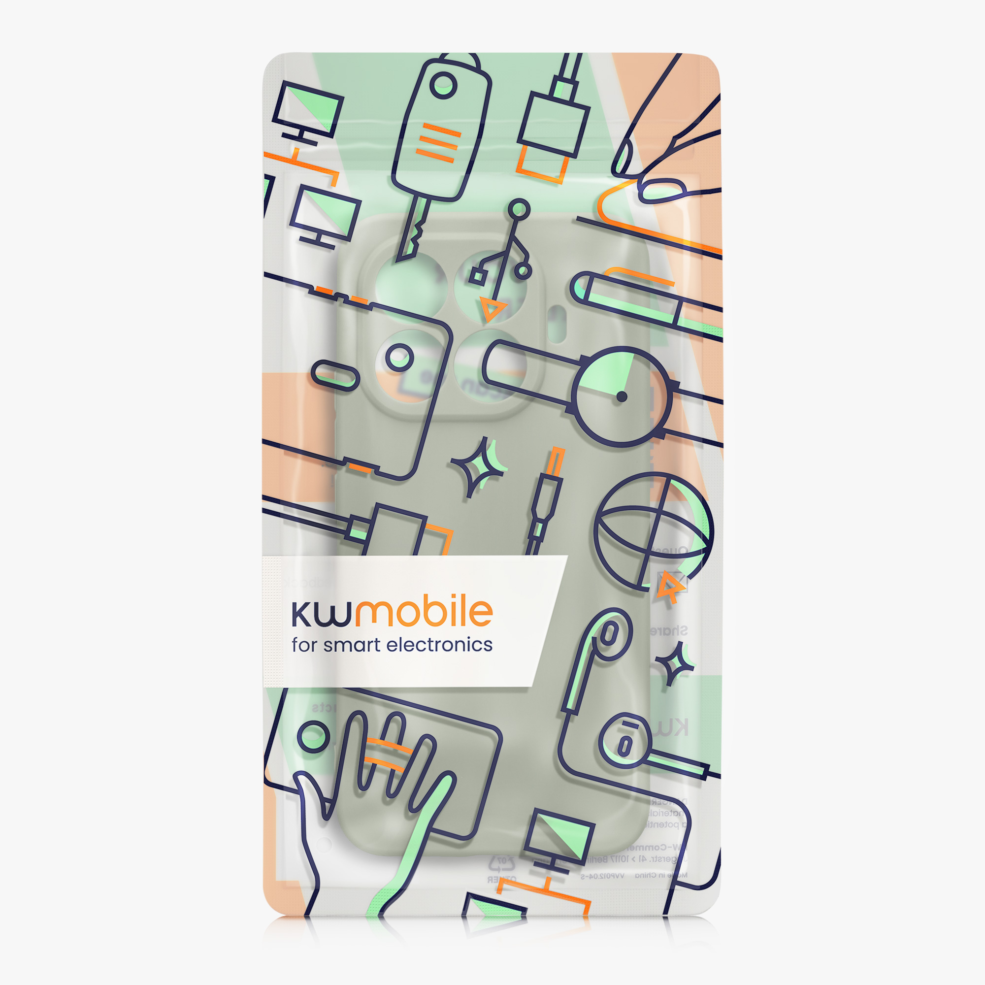 Kryt na mobil Xiaomi 15T Pro kwmobile šedozelený