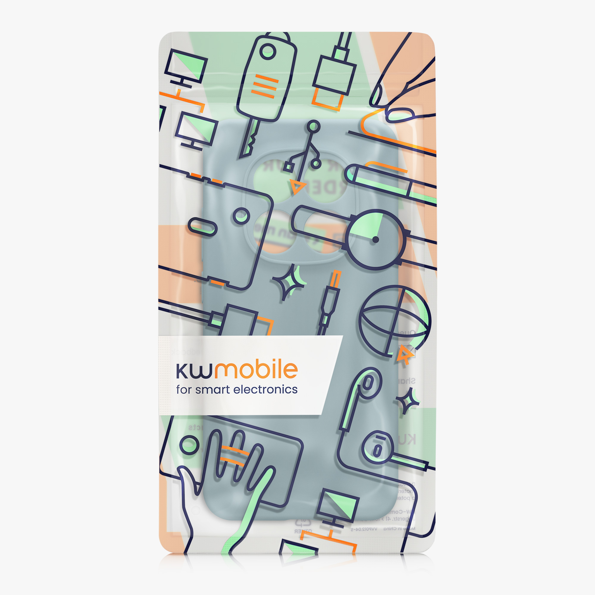 TPU kryt kwmobile pro Xiaomi Redmi Note 15 Pro 5G - šedobéžová