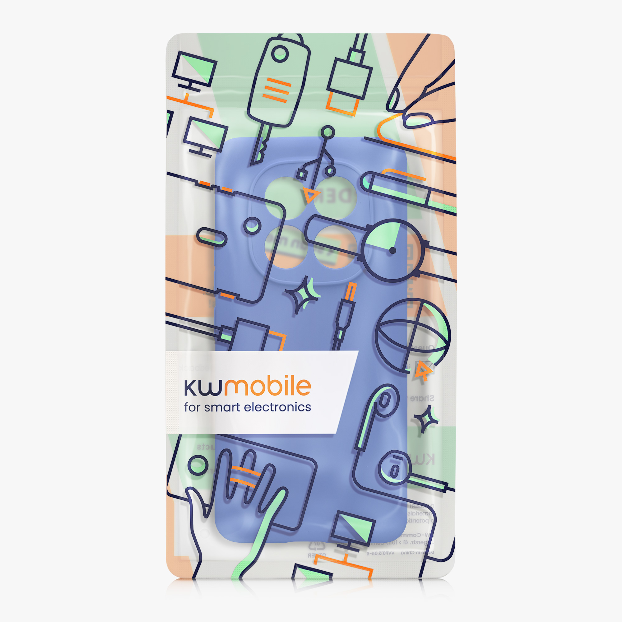 TPU kryt kwmobile pro Xiaomi Redmi Note 15 Pro 4G - baltská modrá
