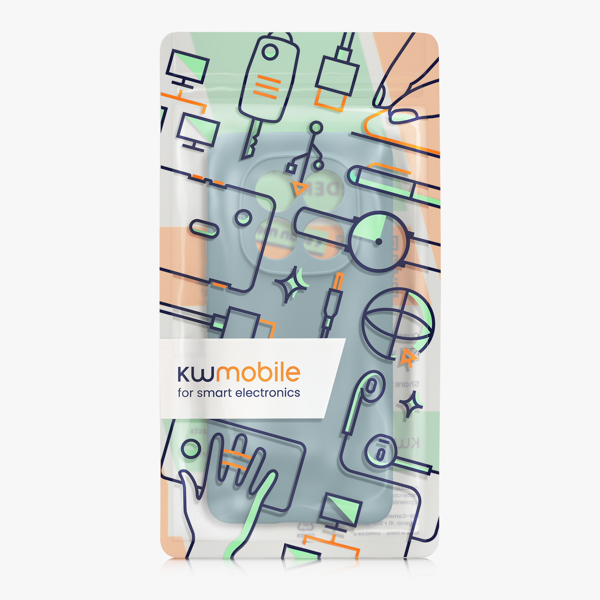 TPU kryt kwmobile pro Xiaomi Redmi Note 15 Pro 4G - šedobéžová