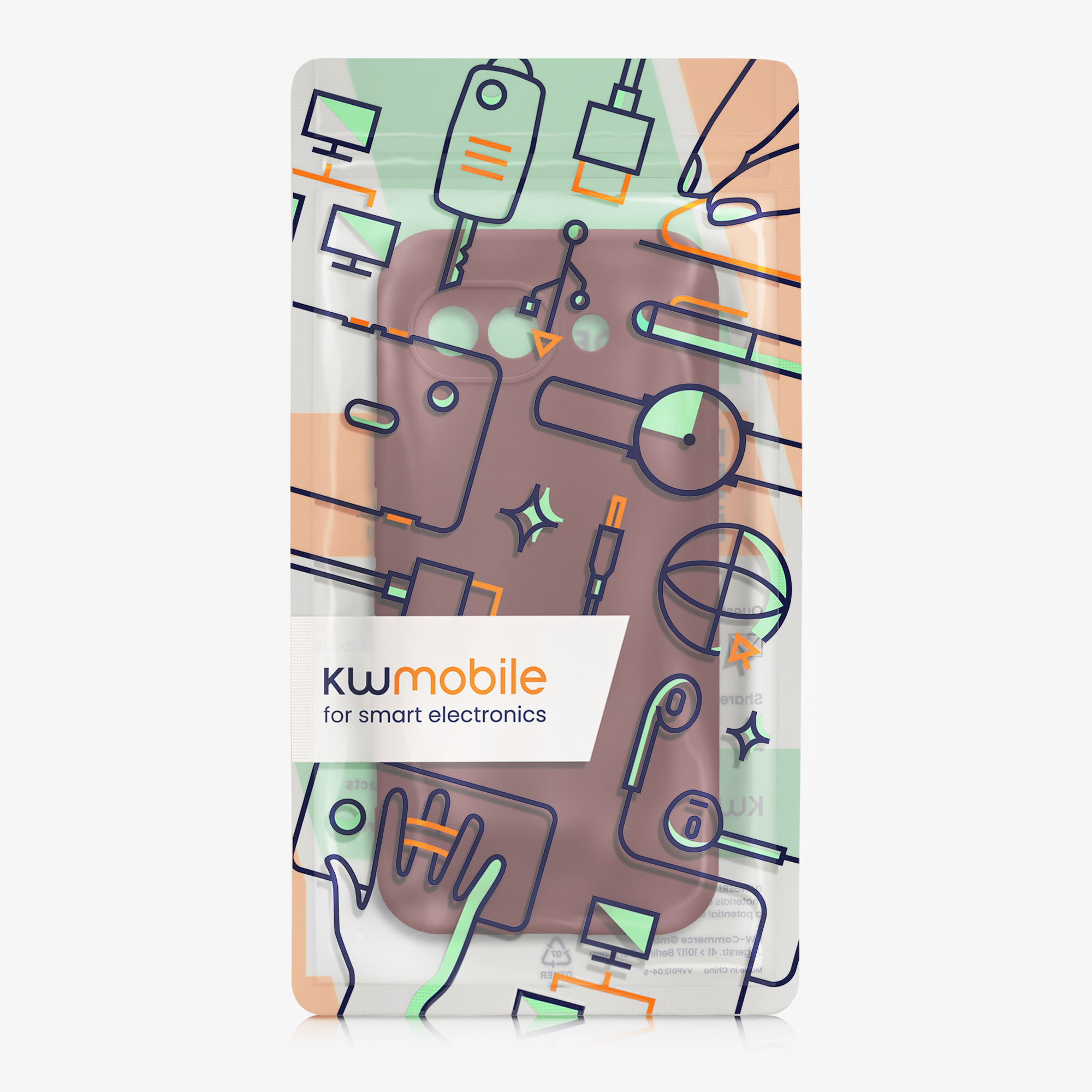 Silikonový kryt kwmobile pro Google Pixel 10a - bordó fialová