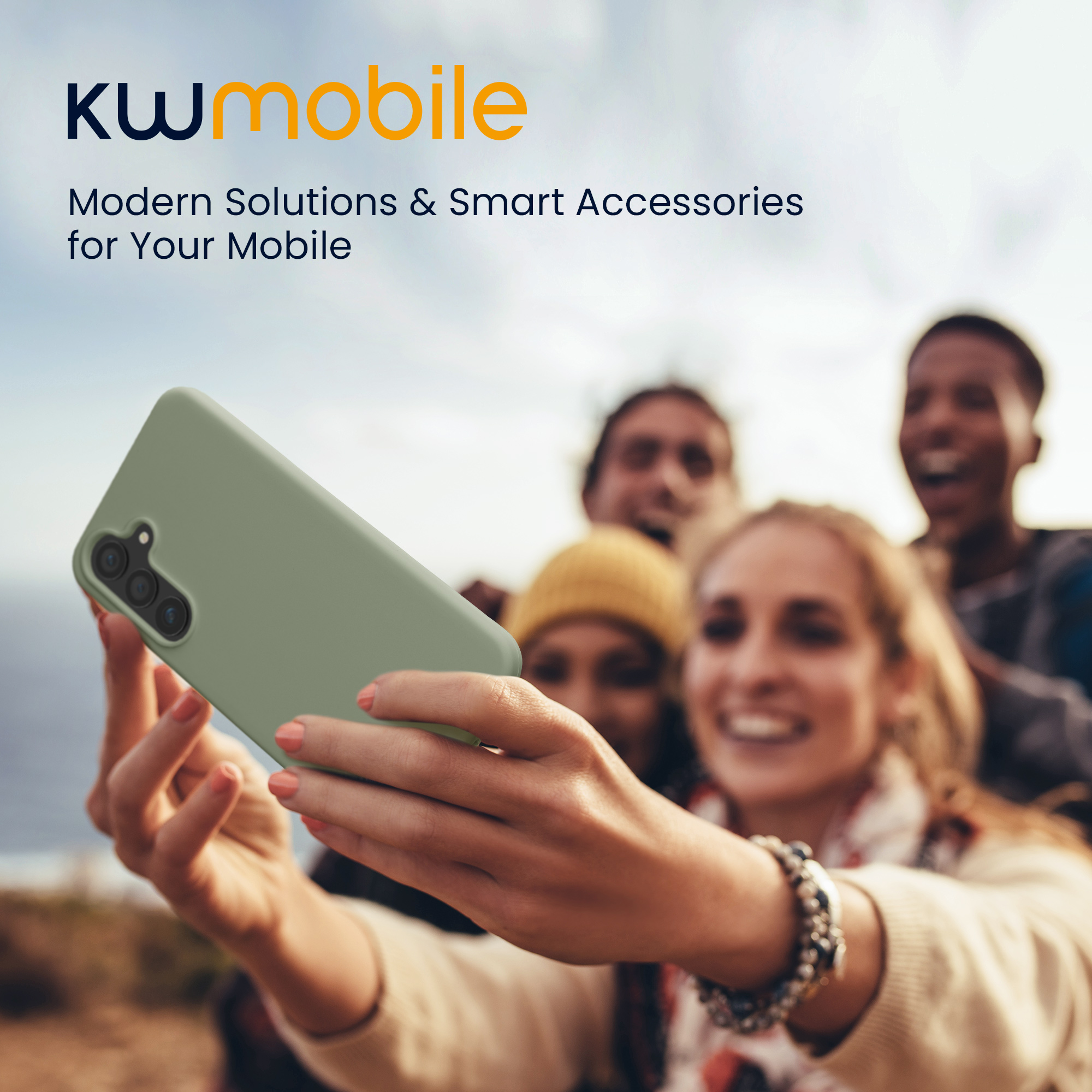 Silikonový kryt na mobil Galaxy S24 kwmobile šedozelená