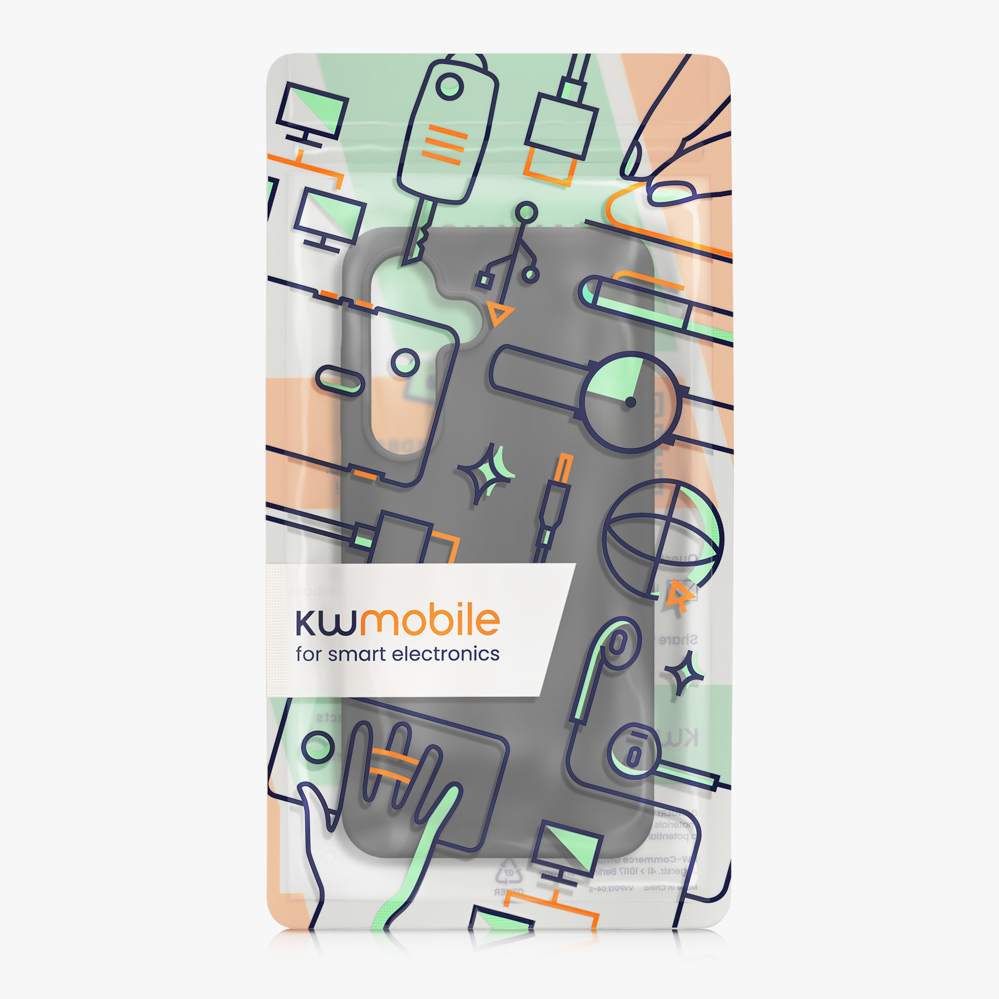 Silikonový kryt na mobil Galaxy S24 kwmobile tmavě šedá