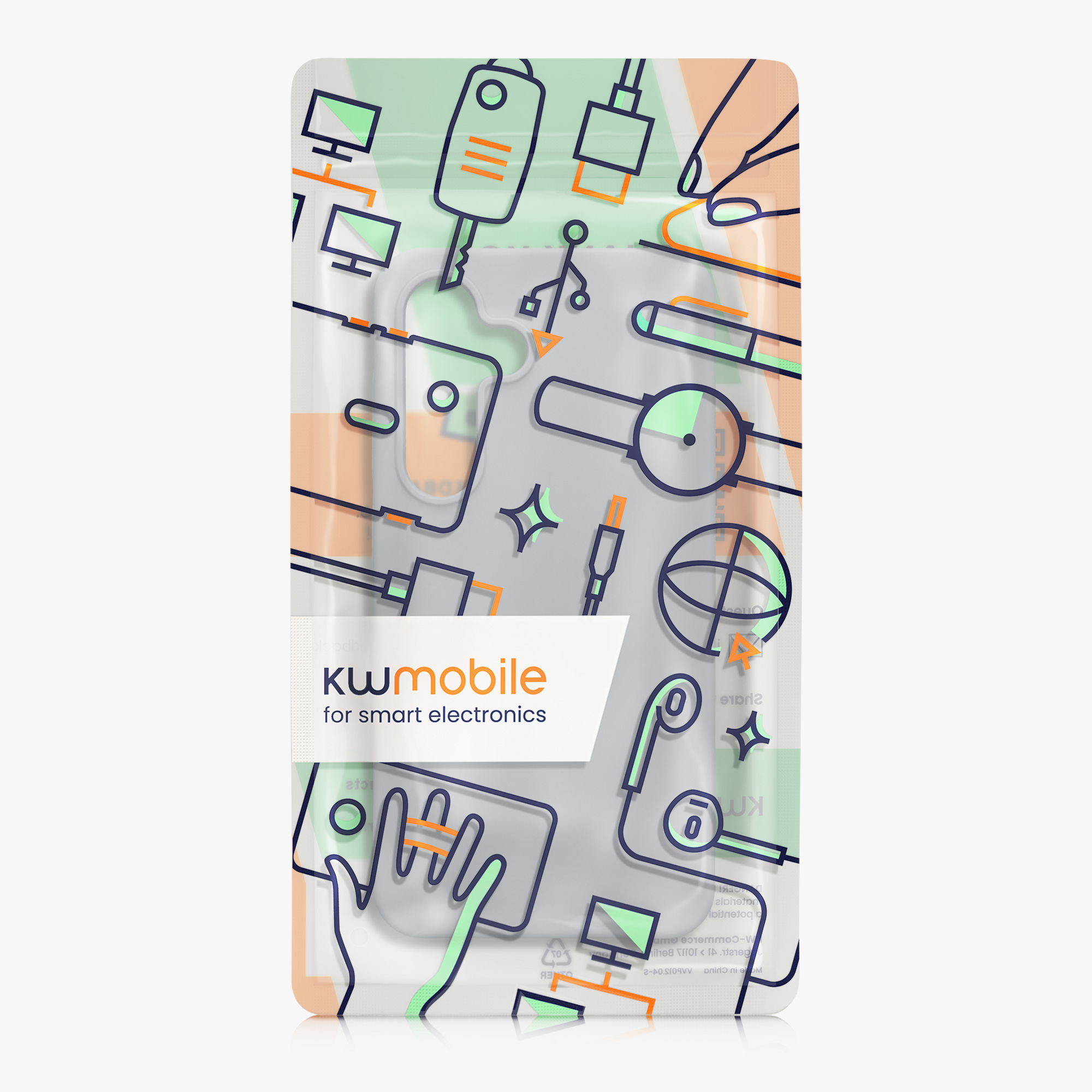 Silikonový kryt na mobil Galaxy S24 kwmobile šedá