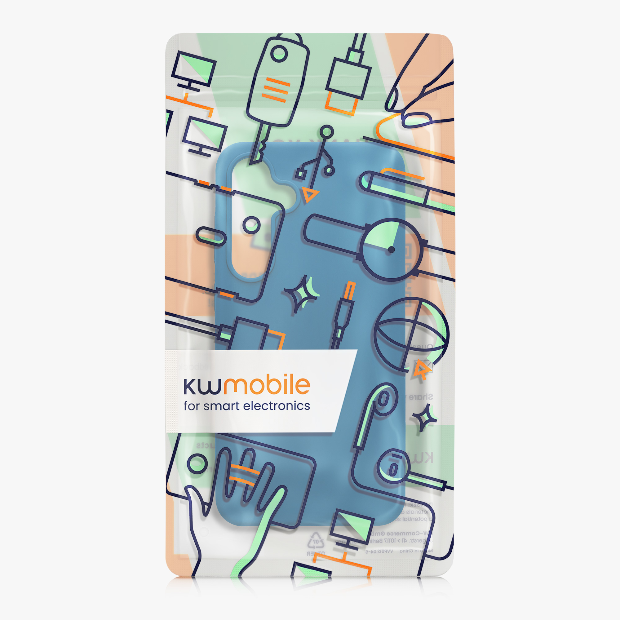 Kryt na mobil Samsung Galaxy S24 Plus kwmobile modrá Blue Reef