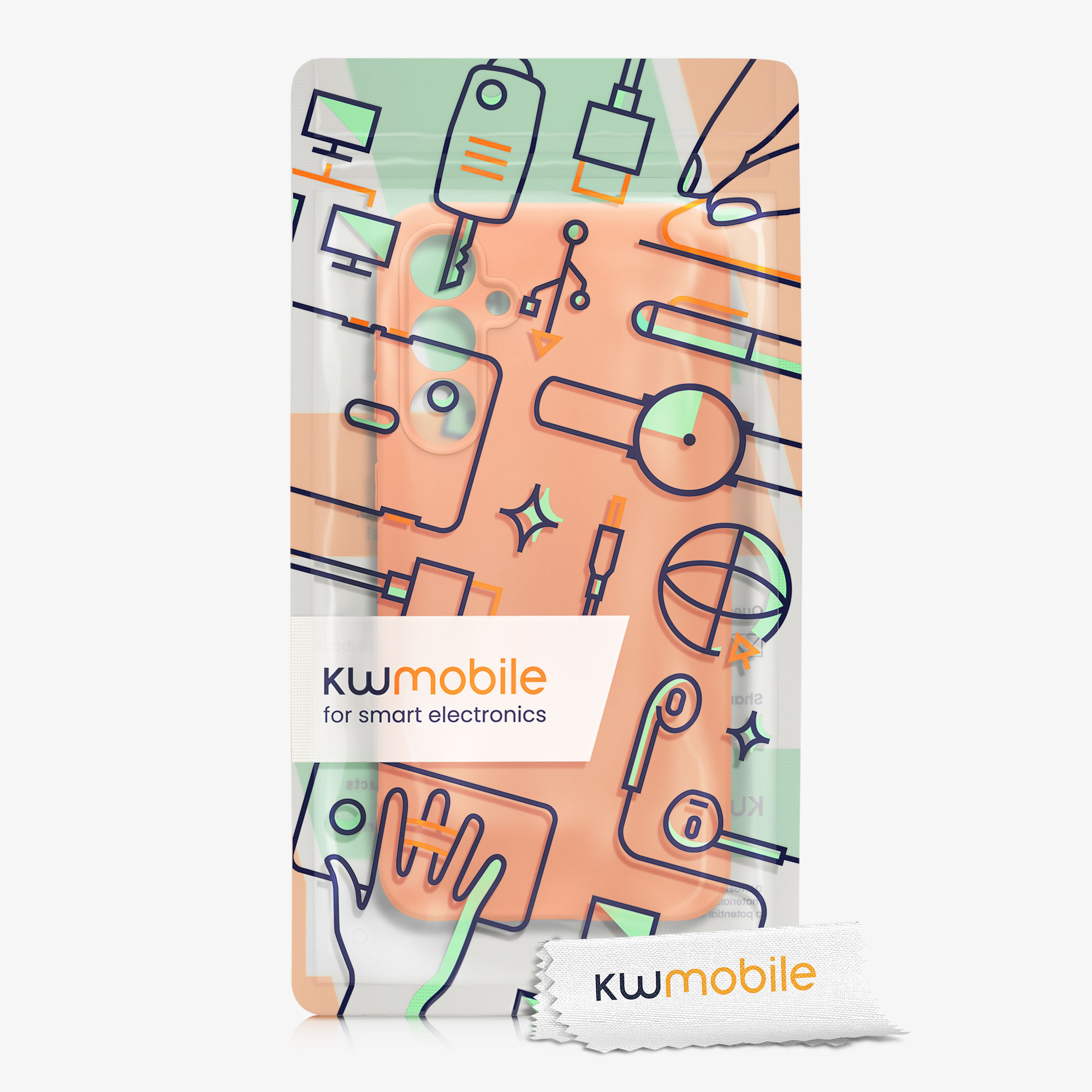 Silikonový kryt na mobil Galaxy S23 FE kwmobile ovocná oranžová