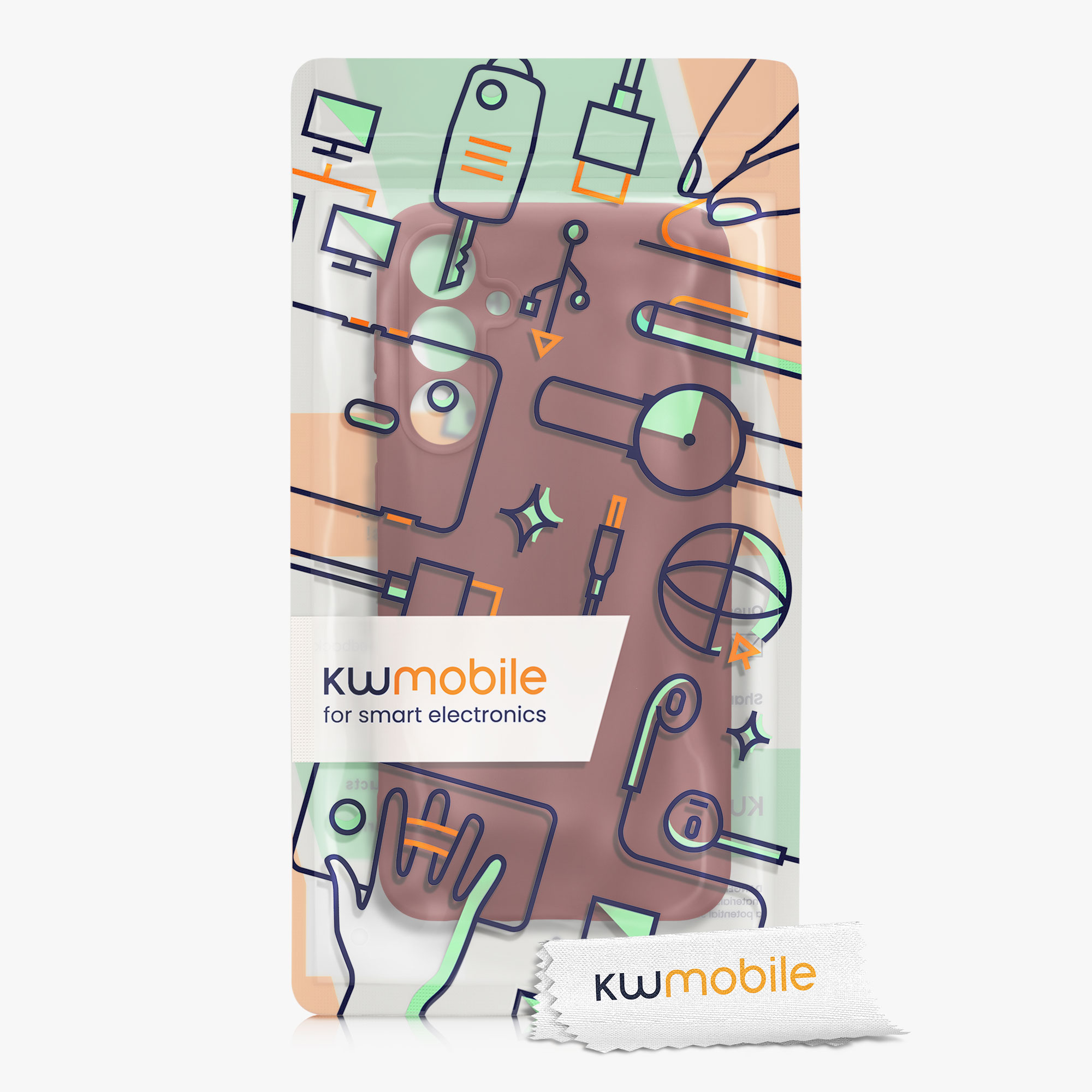 Silikonový kryt na mobil Galaxy S23 FE kwmobile vínově fialová