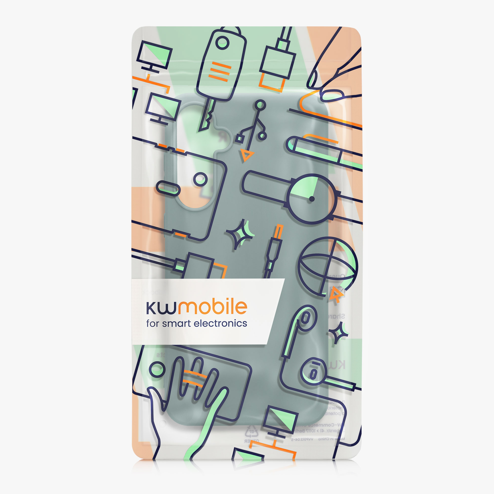 Silikonový kryt na mobil Galaxy S23 FE kwmobile modrozelená