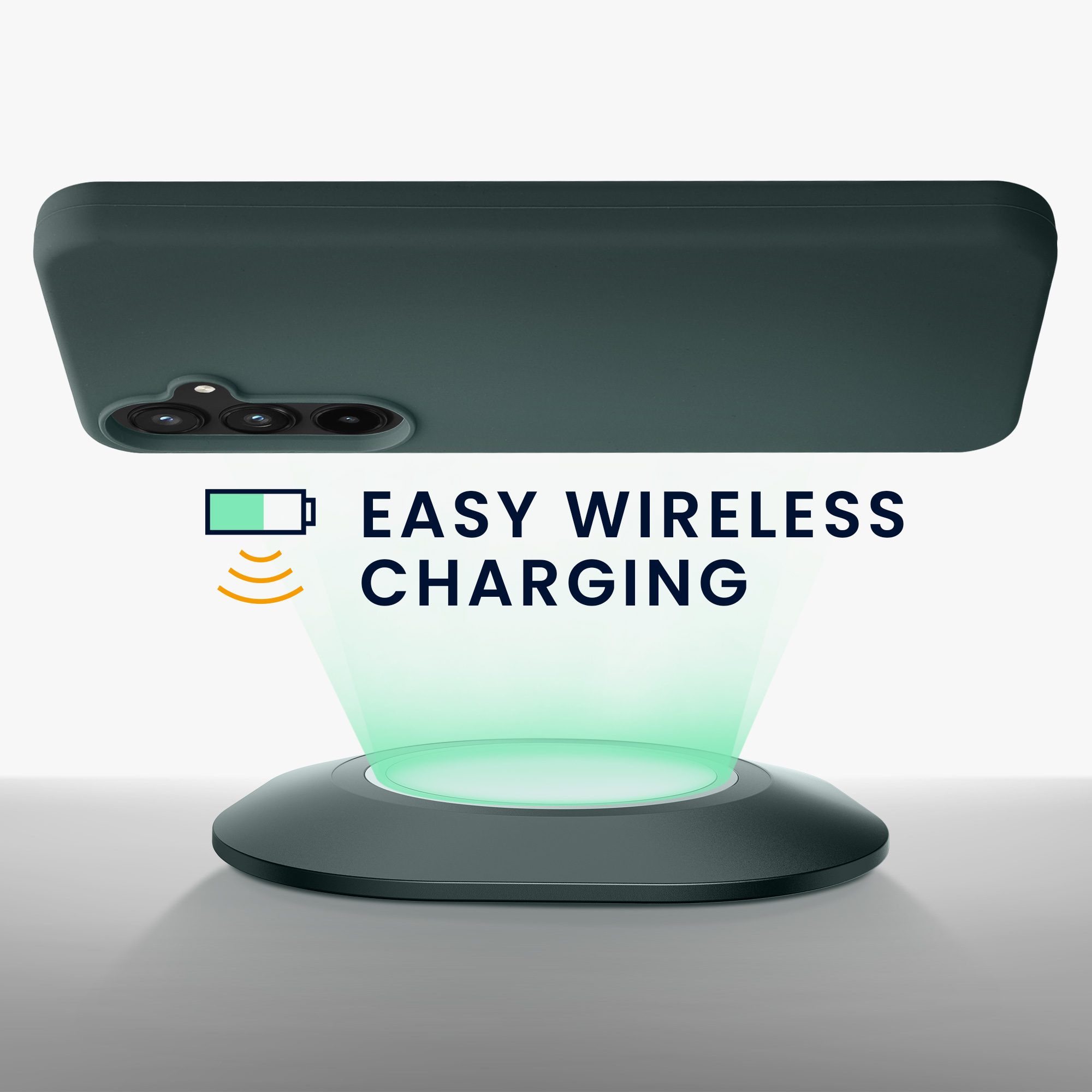 Kryt na mobil Samsung Galaxy A55 5G kwmobile TPU Mechová zelená
