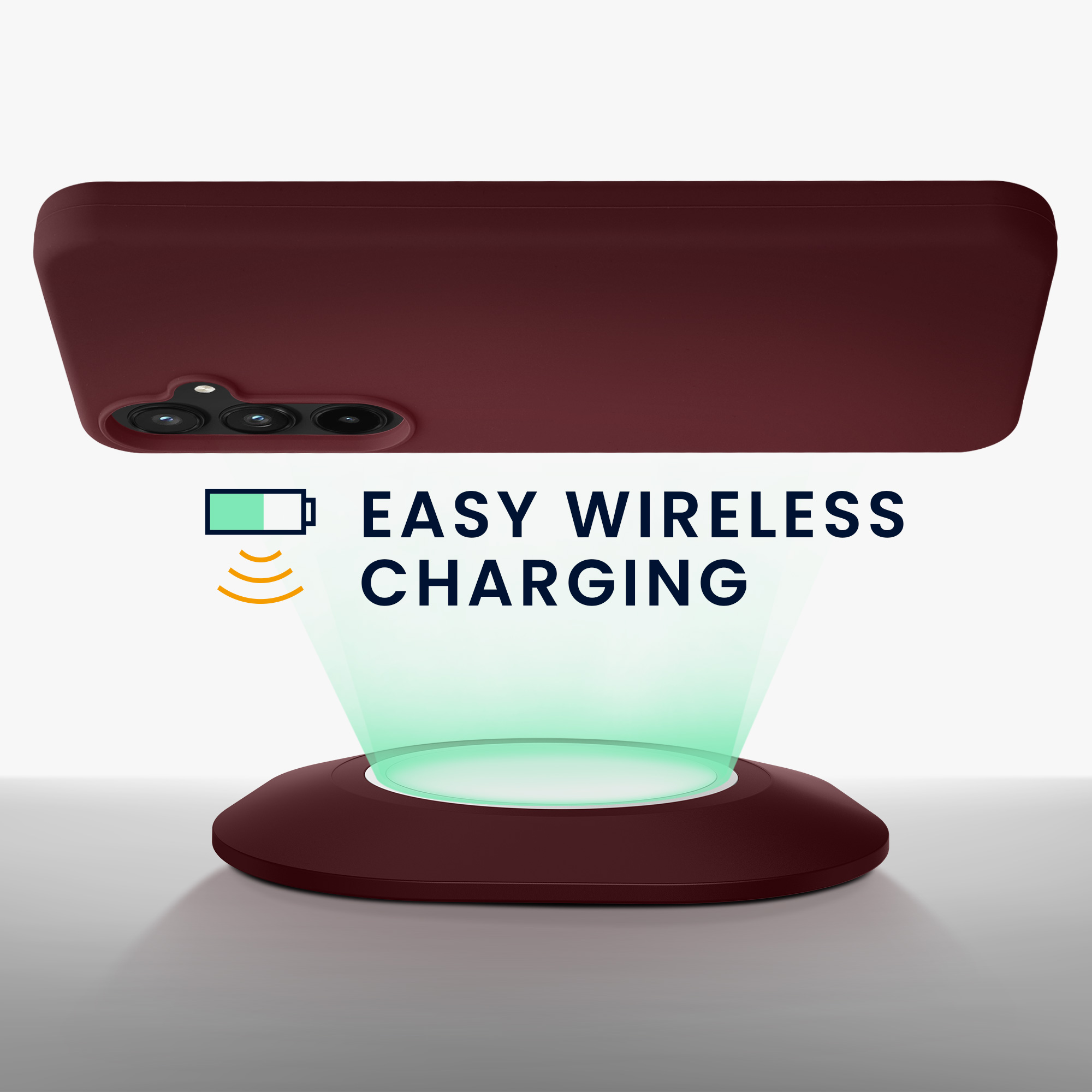 Kryt na mobil Samsung Galaxy A55 5G kwmobile TPU Bordeaux fialová