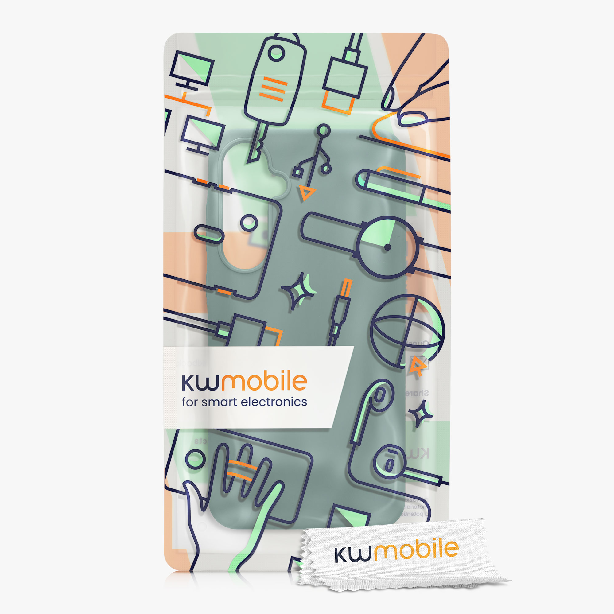 Kryt na mobil Samsung Galaxy A55 5G kwmobile TPU Lesní zelená