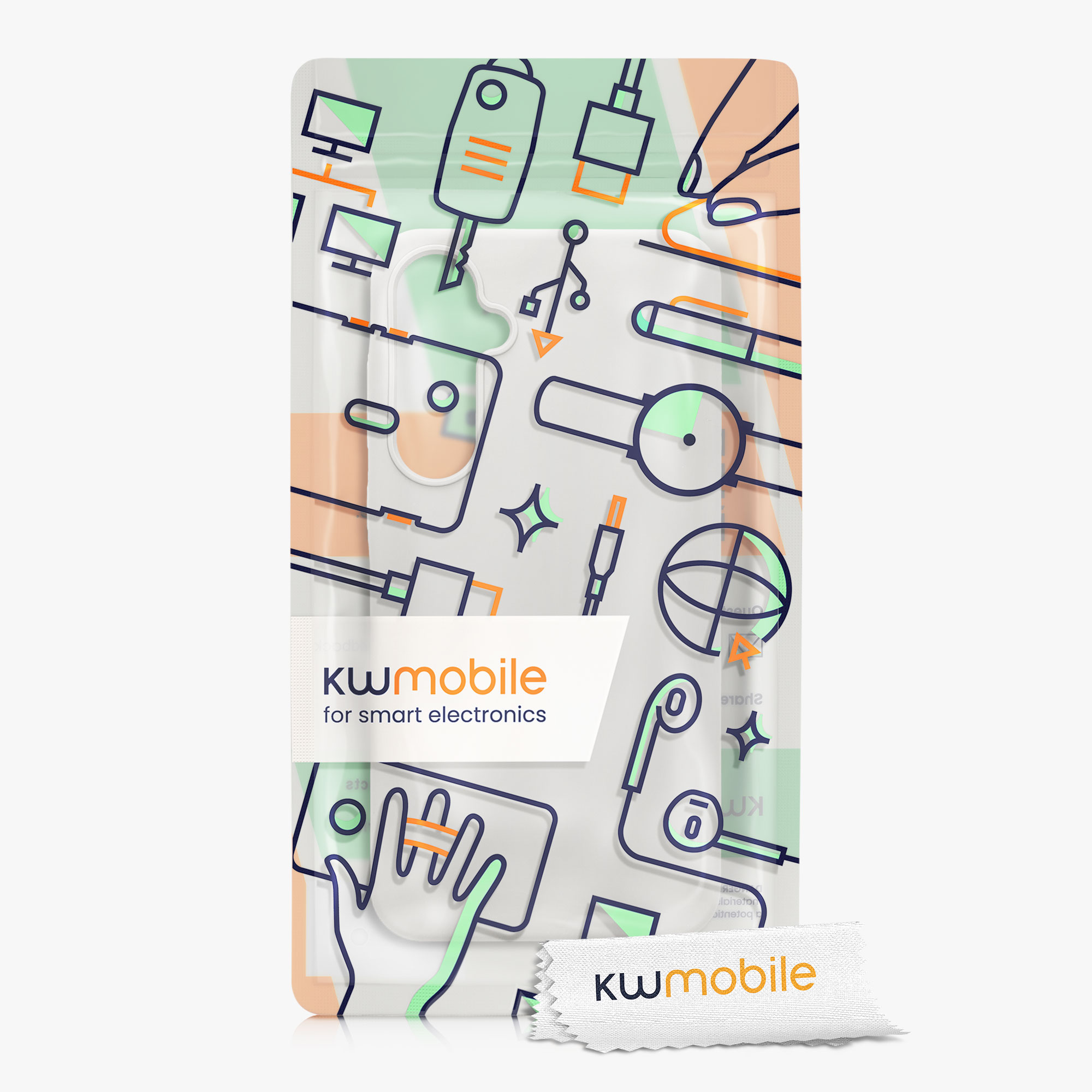 Kryt na mobil Samsung Galaxy A55 5G kwmobile TPU Matná bílá
