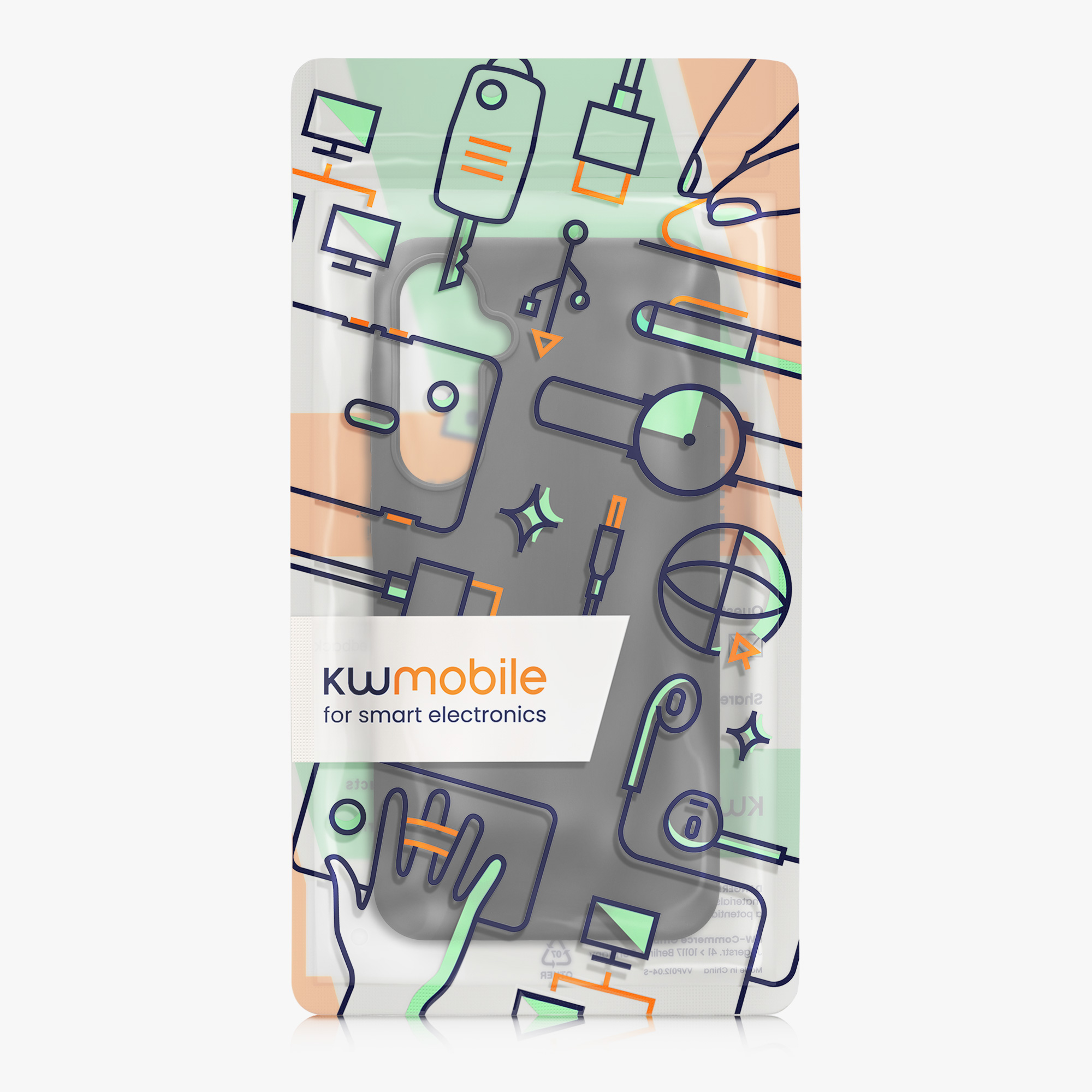 Kryt na mobil Samsung Galaxy A55 5G kwmobile TPU Tmavě šedá