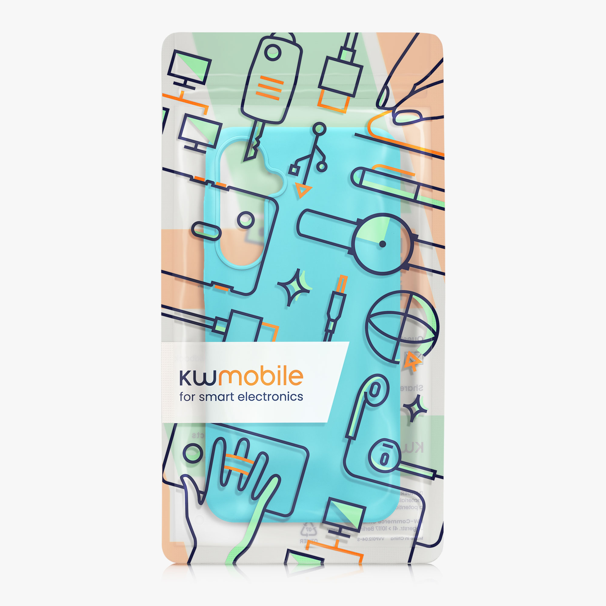 Kryt na mobil Samsung Galaxy A55 5G kwmobile TPU Chladný ledovec
