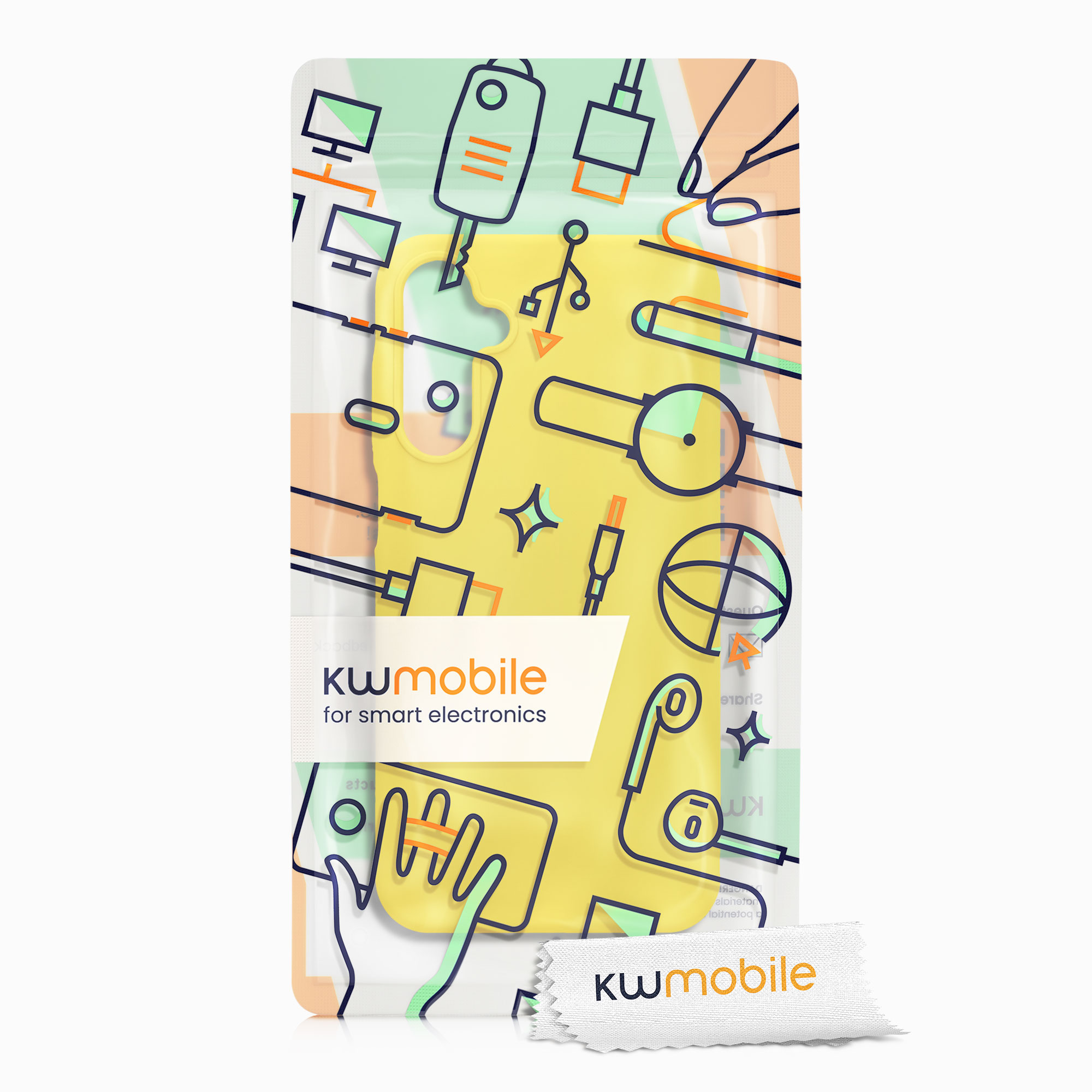 Kryt na mobil Samsung Galaxy A15 5G kwmobile TPU Zářivá žlutá