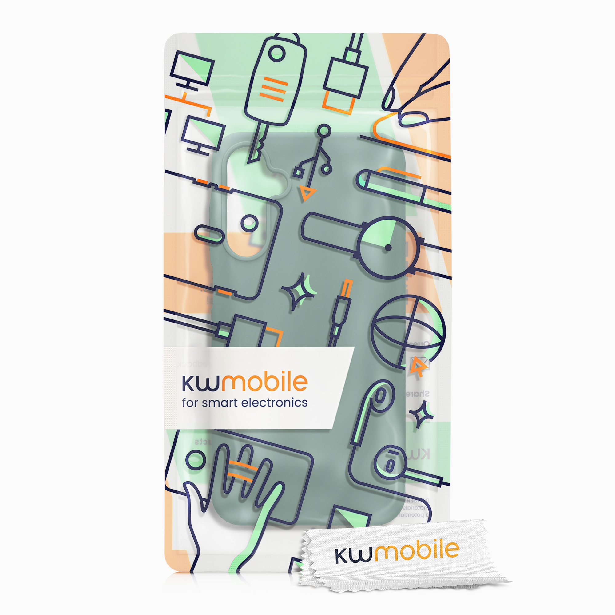 Kryt na mobil Samsung Galaxy A15 5G kwmobile TPU Lesní zelená