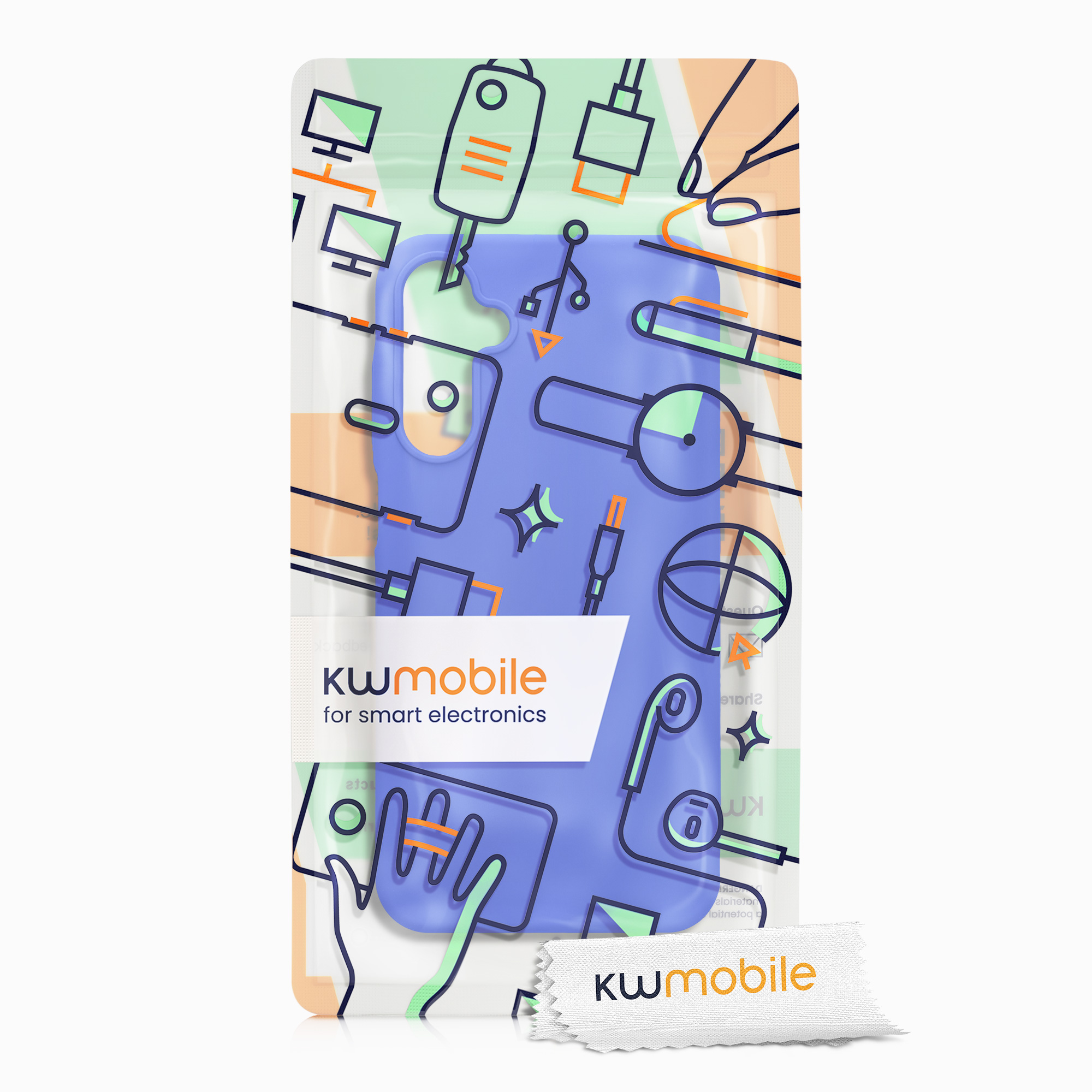Kryt na mobil Samsung Galaxy A15 5G kwmobile TPU Baltická modrá