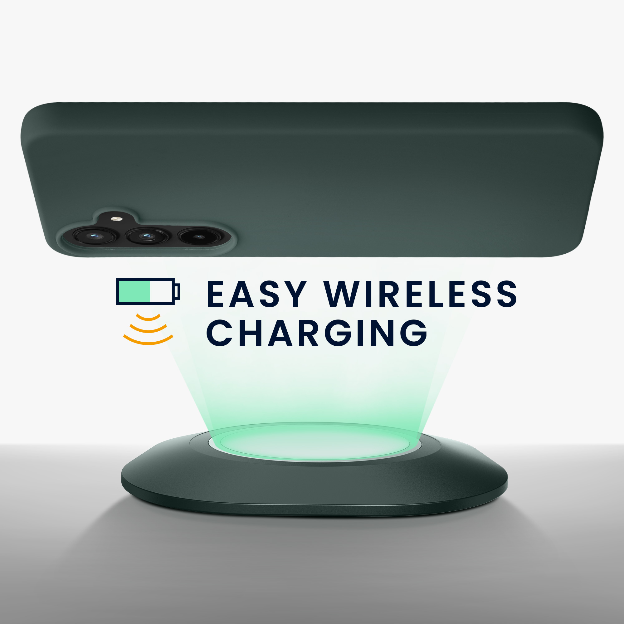 Kryt na mobil Samsung Galaxy A55 5G kwmobile TPU Mechová zelená