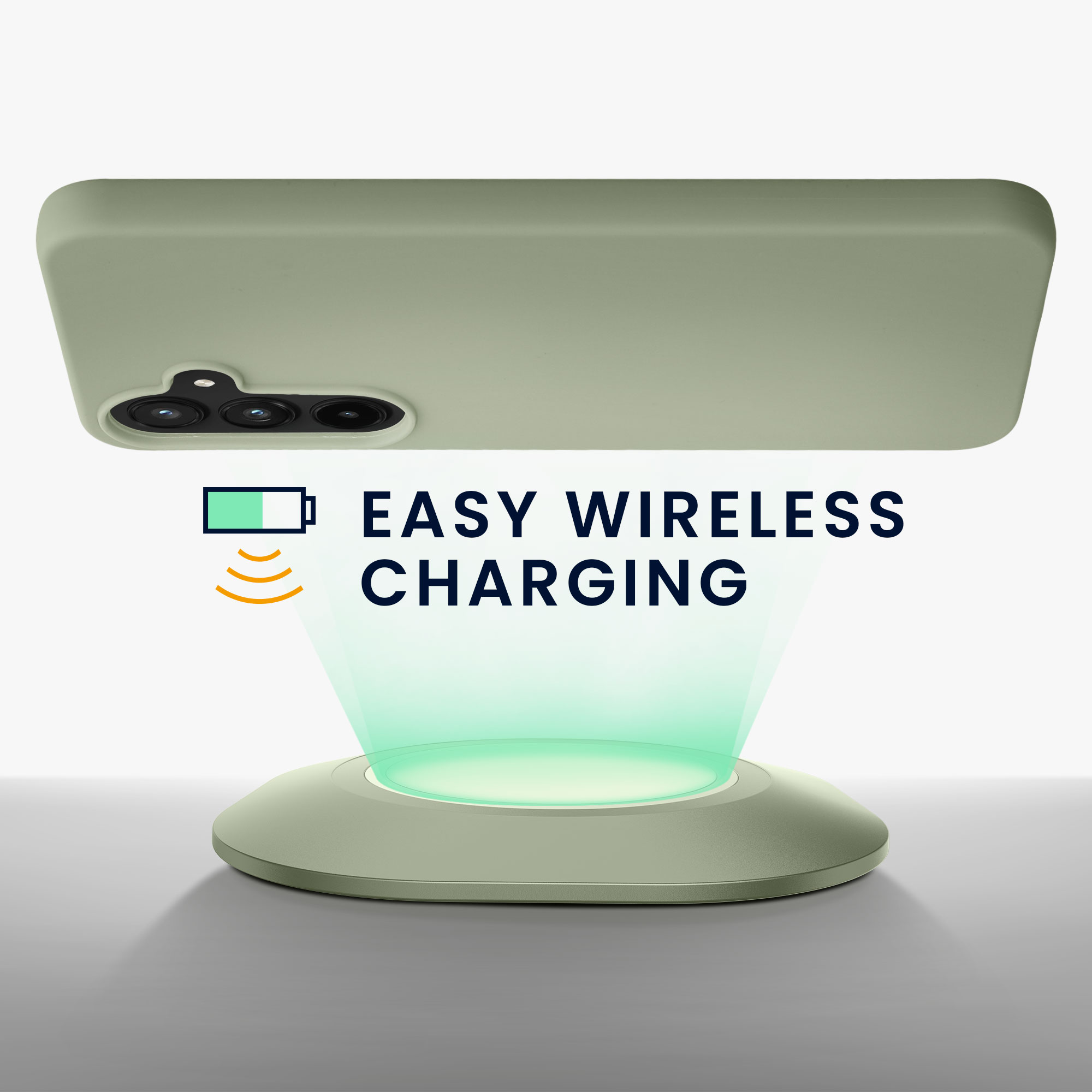 Kryt na mobil Samsung Galaxy A55 5G kwmobile TPU Šedo-zelená