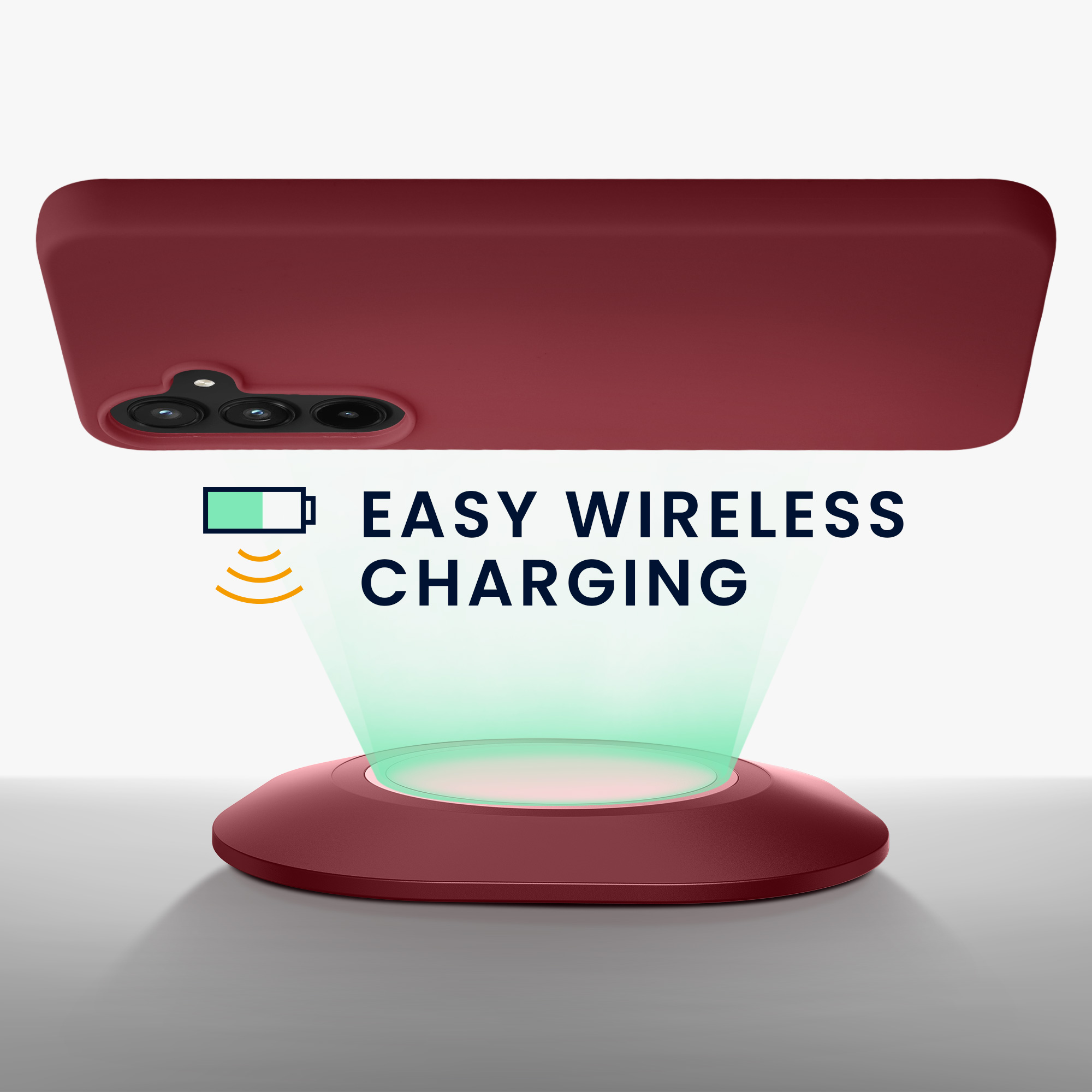 Kryt na mobil Samsung Galaxy A55 5G kwmobile TPU Bordeaux fialová