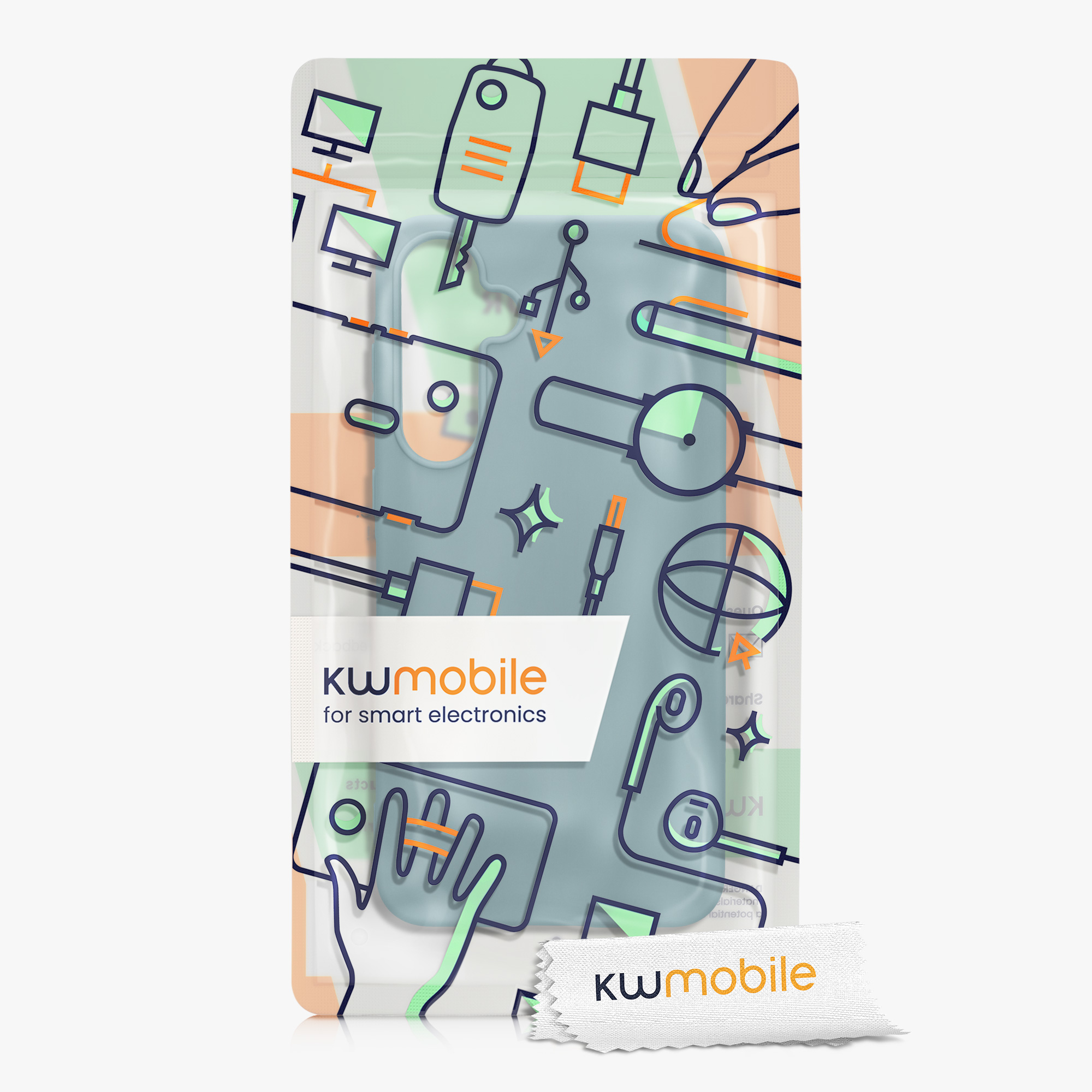 Kryt na mobil Samsung Galaxy A55 5G kwmobile TPU Arktická noc