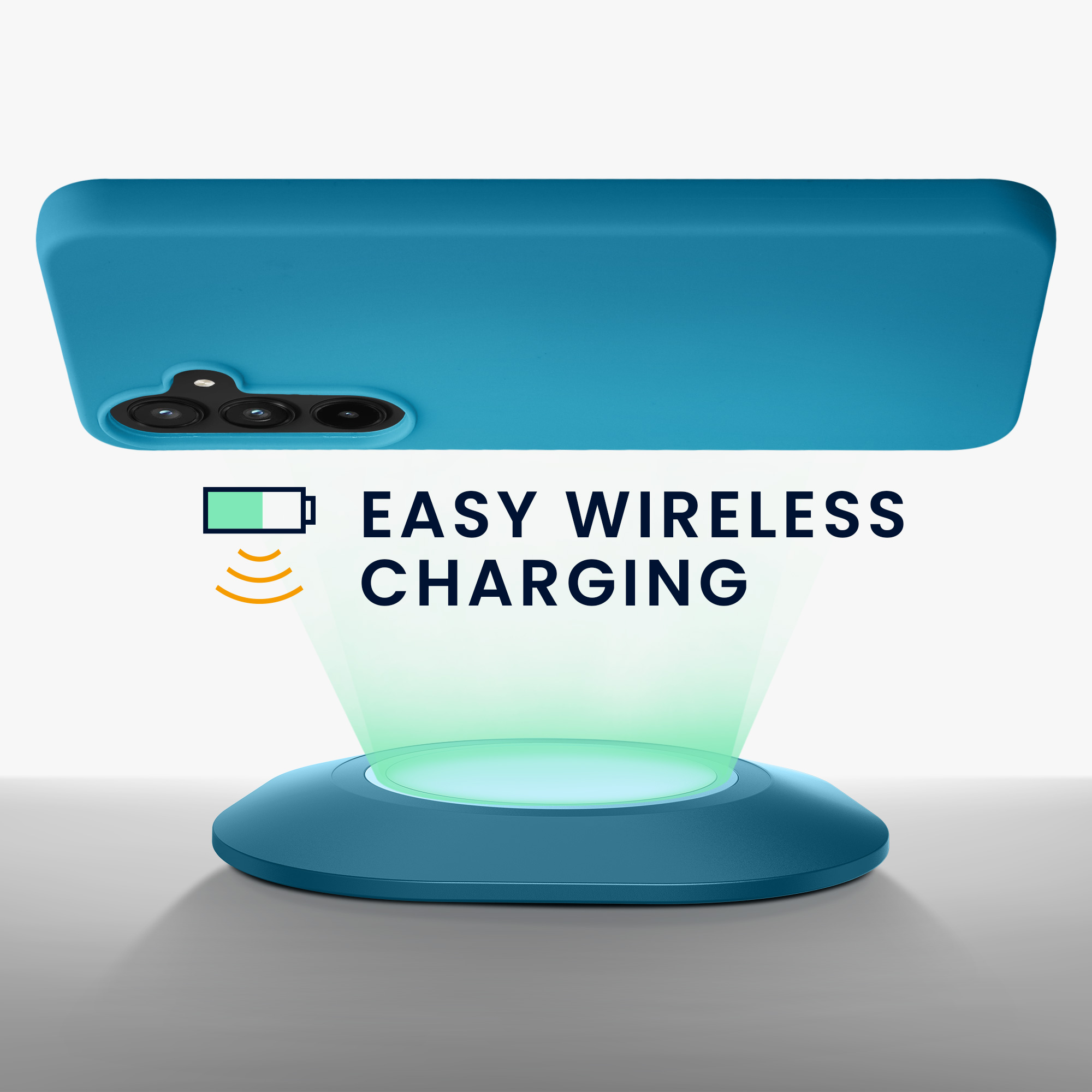Kryt na mobil Samsung Galaxy A55 5G kwmobile TPU Karibská modrá