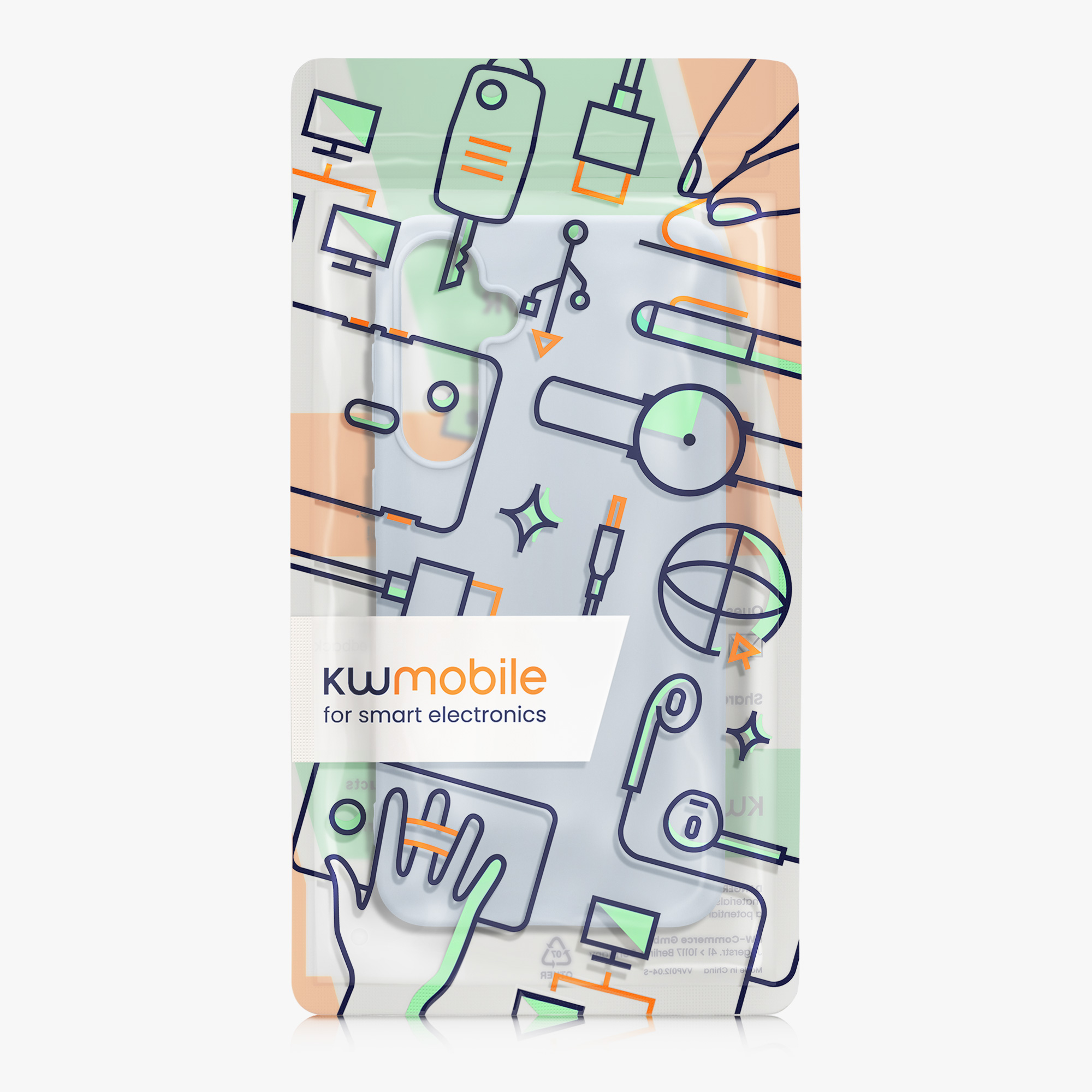 Kryt na mobil Samsung Galaxy A55 5G kwmobile TPU Light Blue Matte