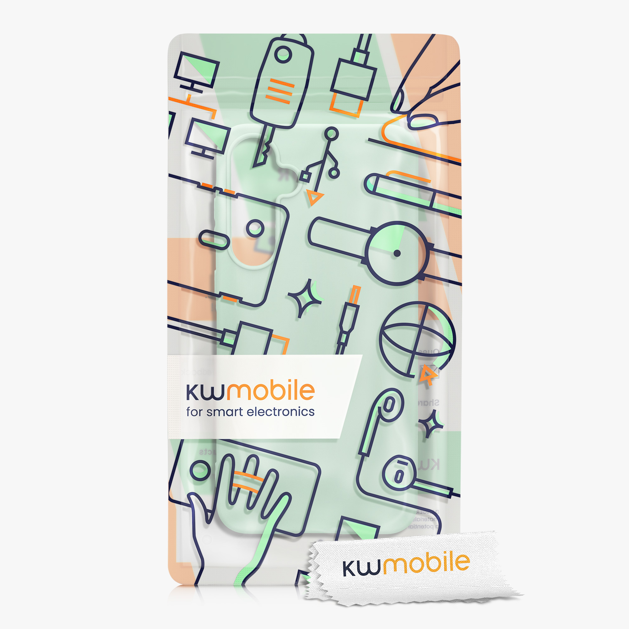 Kryt na mobil Samsung Galaxy A55 5G kwmobile TPU Matná mátová