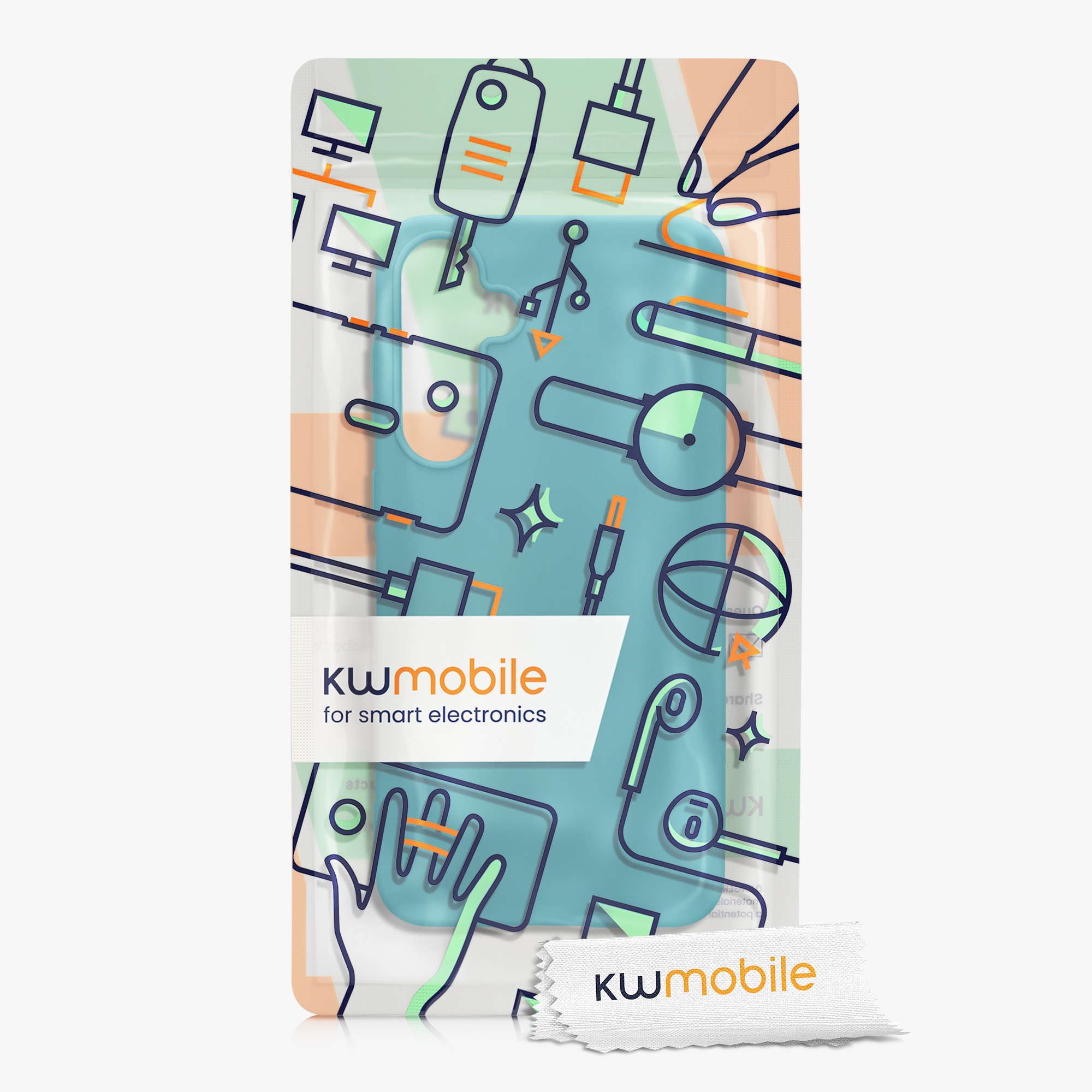Kryt na mobil Samsung Galaxy A55 5G kwmobile TPU Petrolejová