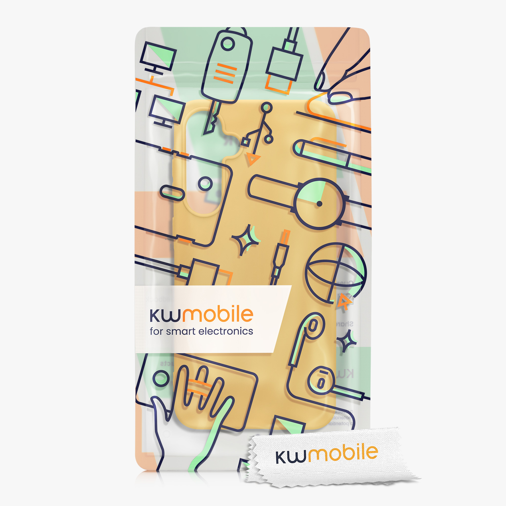 Kryt na mobil Samsung Galaxy A55 5G kwmobile TPU Medová žlutá
