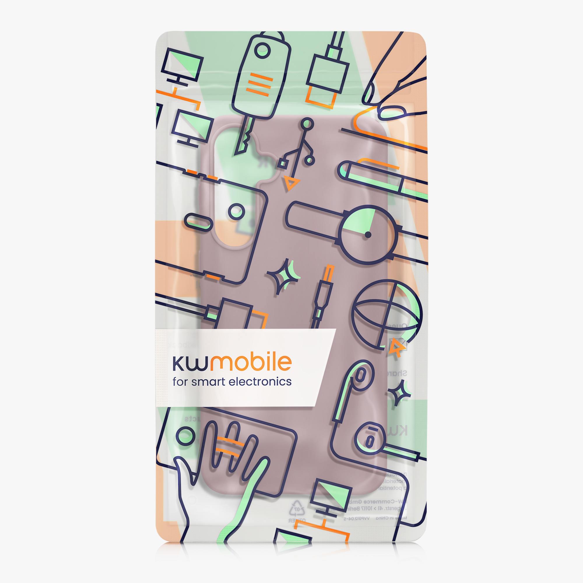 Kryt na mobil Samsung Galaxy A55 5G kwmobile TPU Hroznová fialová