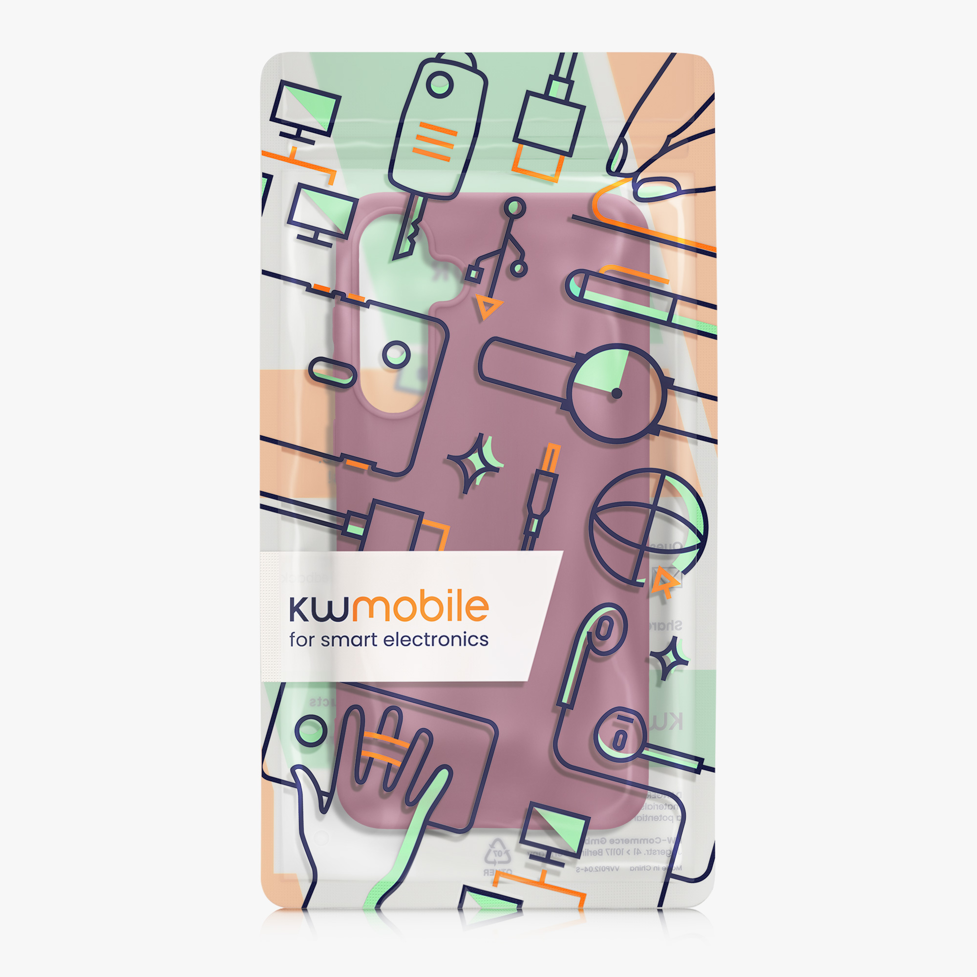 Kryt na mobil Samsung Galaxy A55 5G kwmobile TPU Purpurová magenta