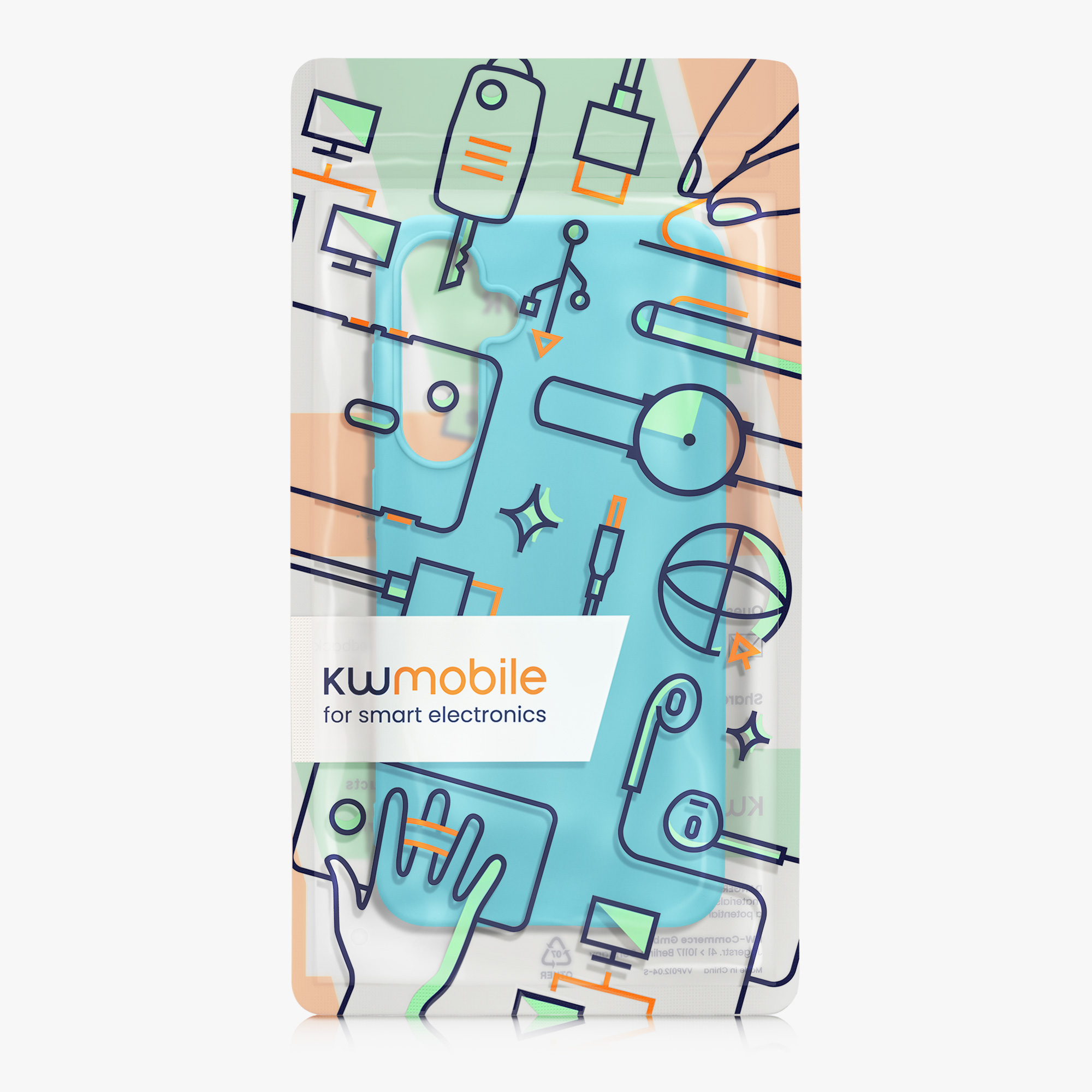 Kryt na mobil Samsung Galaxy A55 5G kwmobile TPU Chladný ledovec