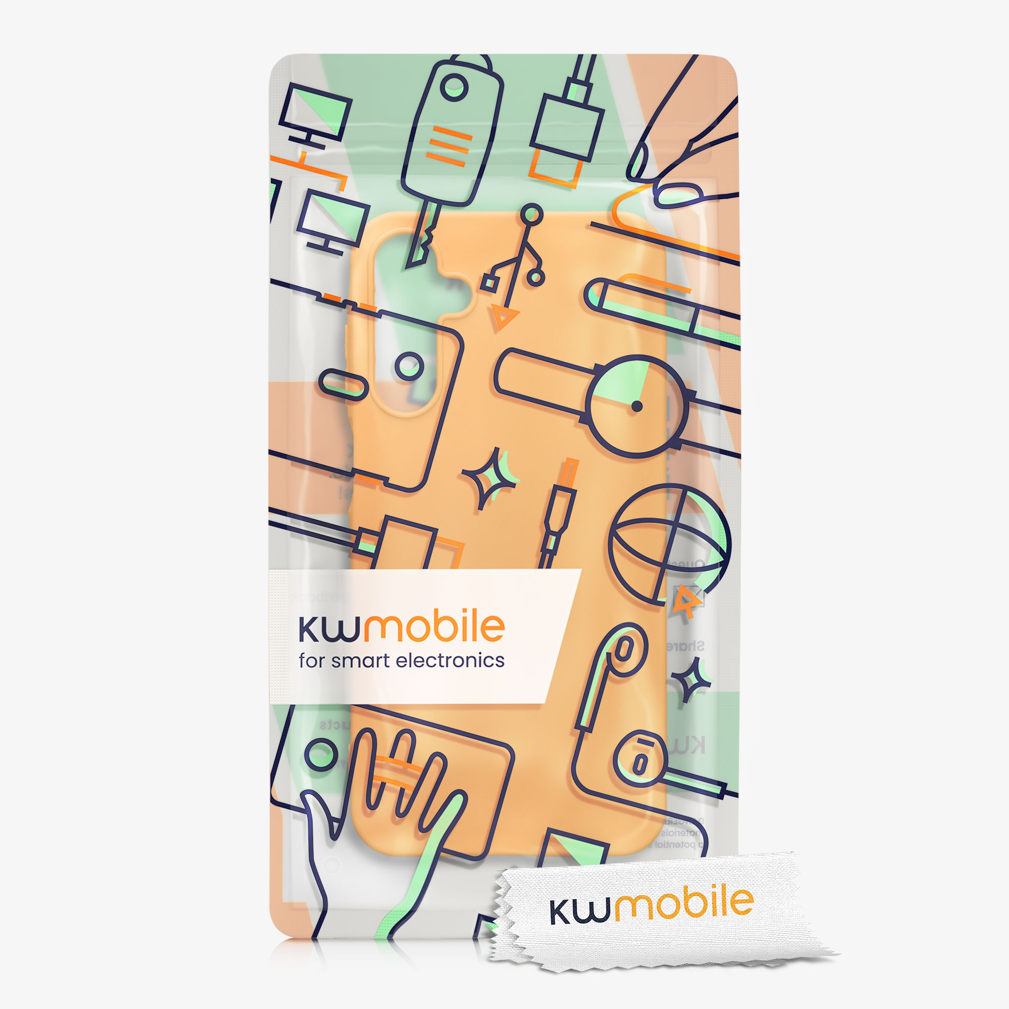 Kryt na mobil Samsung Galaxy A15 5G kwmobile TPU Ovocná oranžová